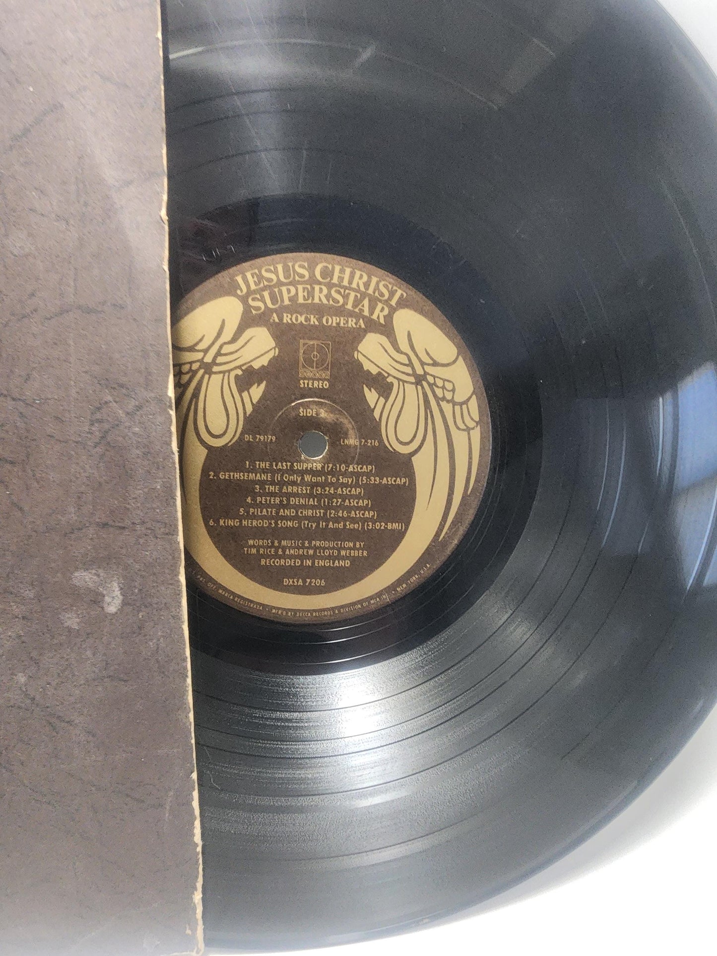 Religious 1980'S Vinyl LP Records LOT Of 2 - The Ten Commandments - Religion - Religious Gifts - Jesus Christ Superstar - Vinyl - Vinyl Reco