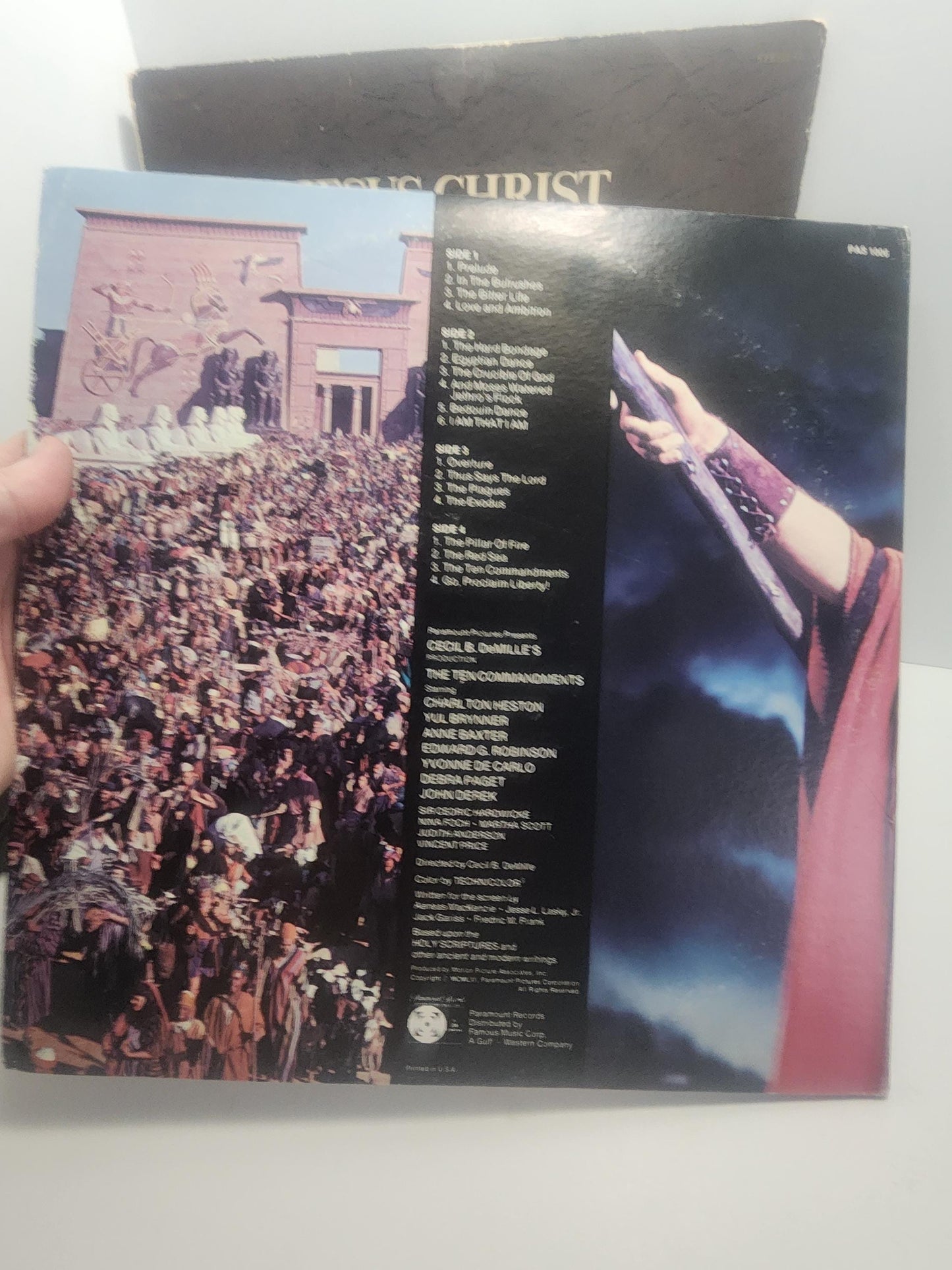 Religious 1980'S Vinyl LP Records LOT Of 2 - The Ten Commandments - Religion - Religious Gifts - Jesus Christ Superstar - Vinyl - Vinyl Reco