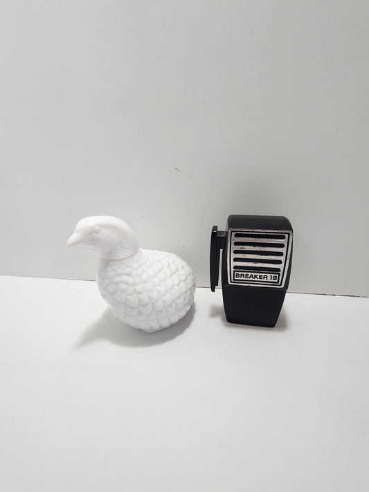 Avon Collectable Glass Bottles - Partridge - Breaker 19 CB Radio - Radios - CB Radio - Birds - Cologne - Perfume - Avon - Avon Bottles
