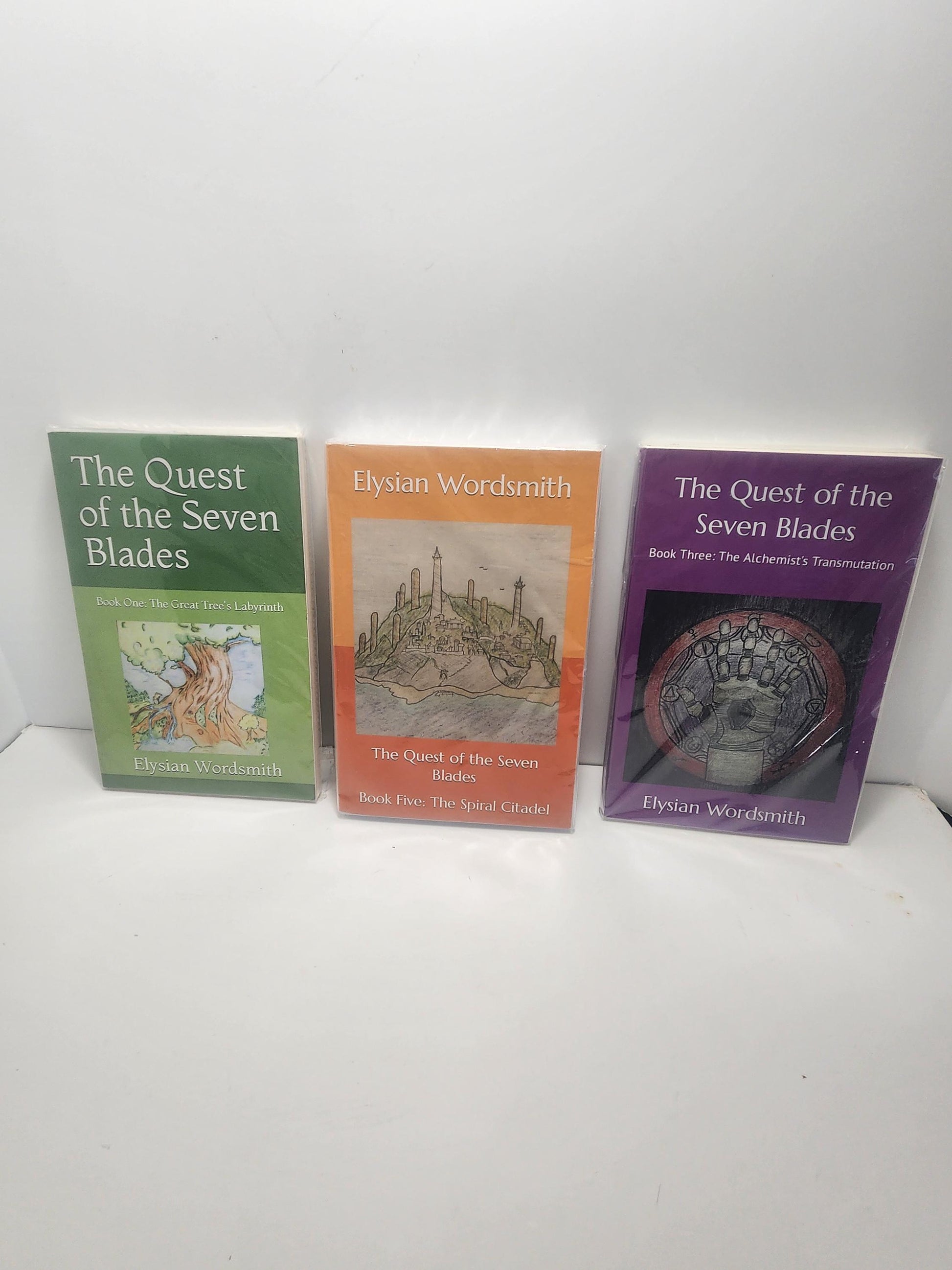 The Quest Of Sevem Blades Book Series LOT Of 3 By Elysian Wordsmith - Elysian Wordsmith - The Quest Of Seven Blades - Series Book Series