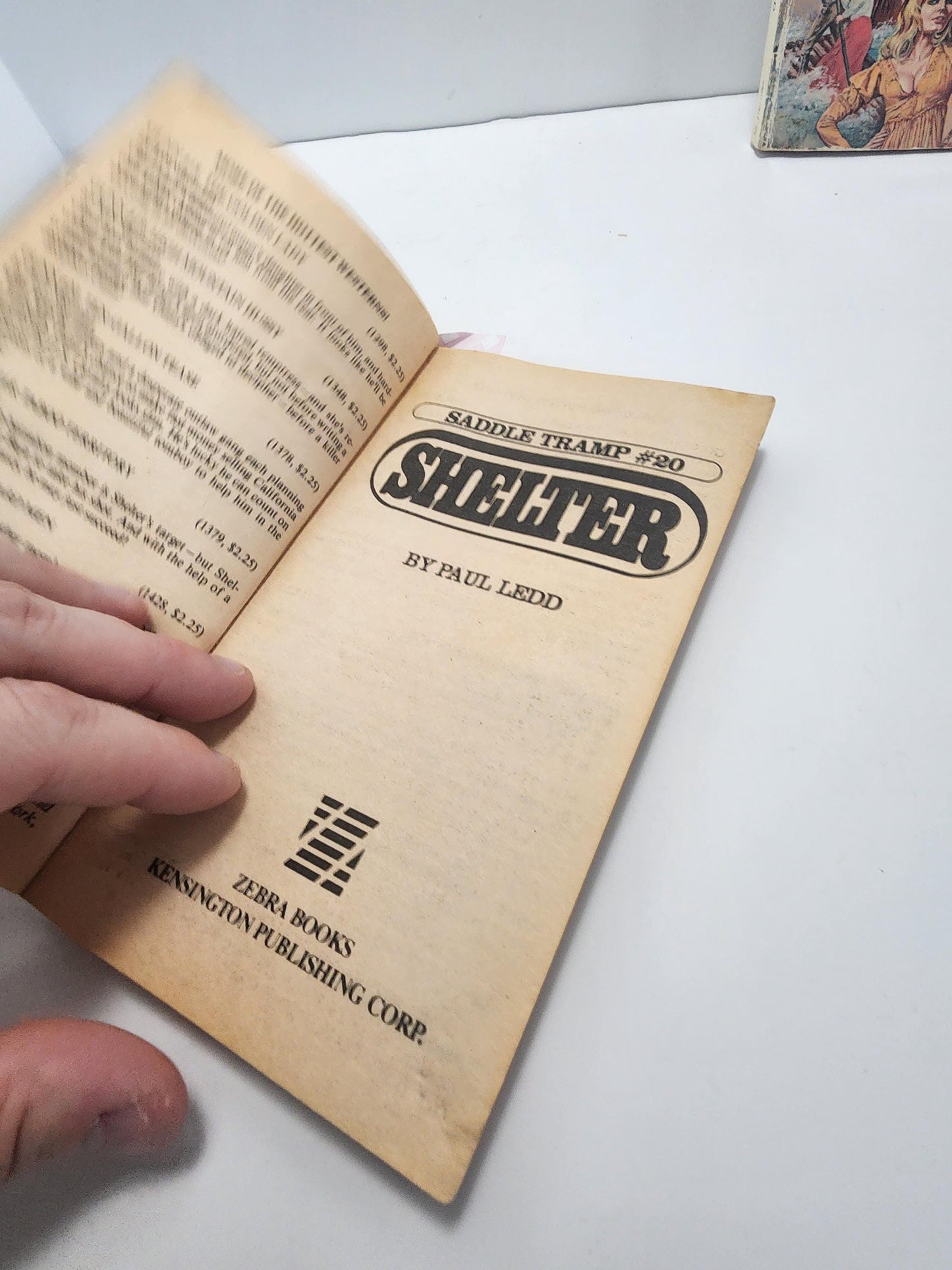 Shelter Western Book Series 1984 By Paul Ledd LOT Of 2 - Paul Ledd - Paul Ledd Books - Westerns - Cowboys - Western Books - 1980's - Book Se