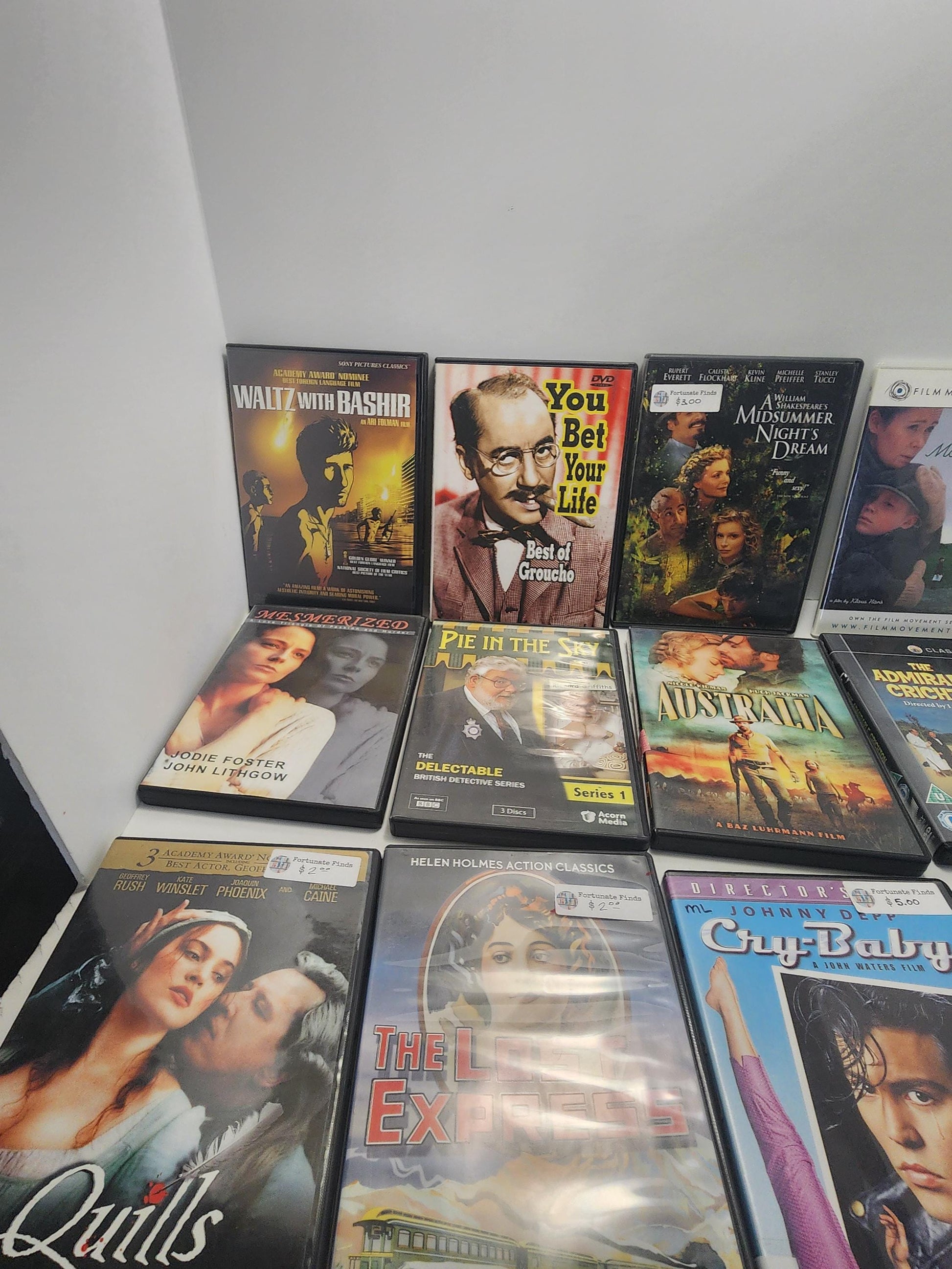 Vintage 1990's 1980's Movie Dvd Mixed LOT - Dvds - Movies - Vintage Movies - Vintage Dvds - Pie In The Sky - Australia - Old Movies