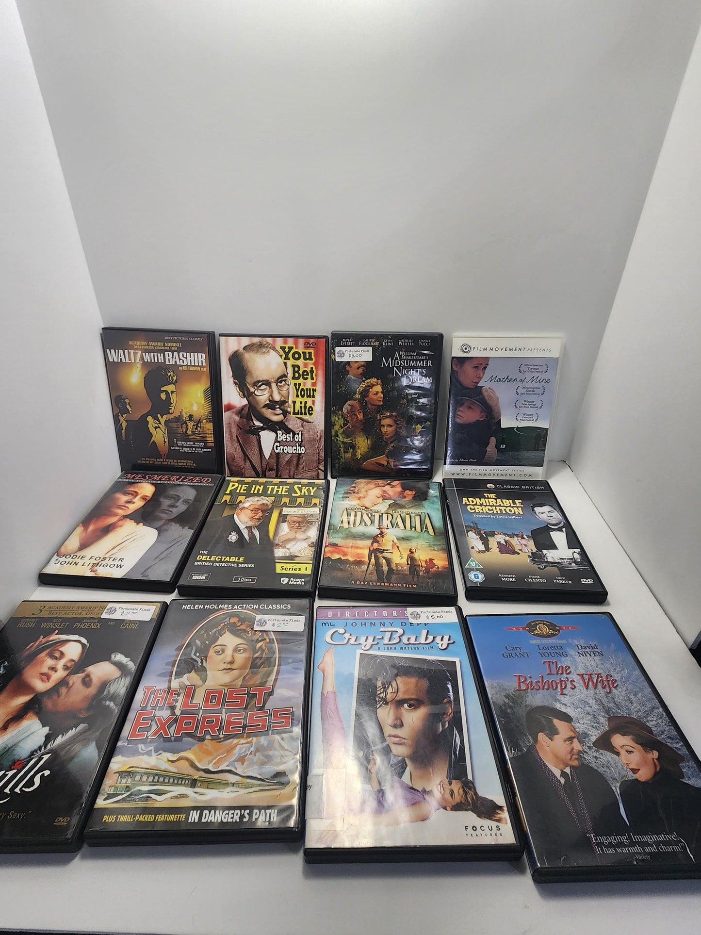 Vintage 1990's 1980's Movie Dvd Mixed LOT - Dvds - Movies - Vintage Movies - Vintage Dvds - Pie In The Sky - Australia - Old Movies