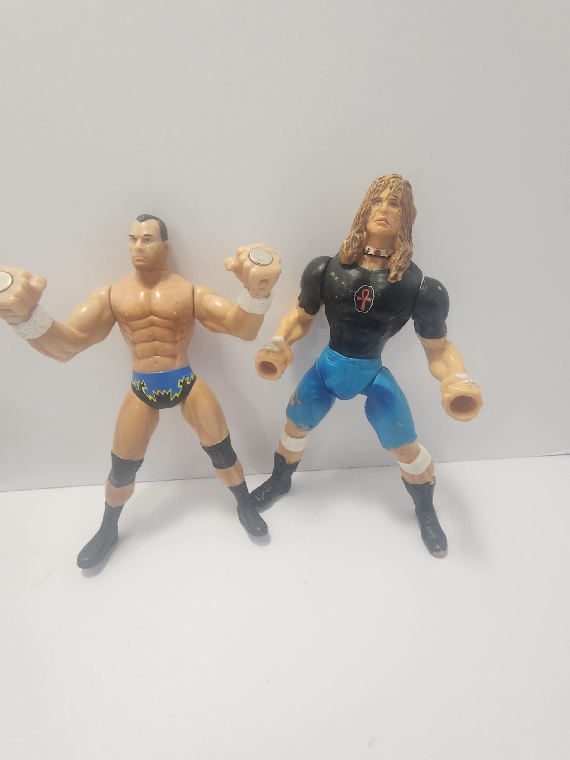 Vintage 1990's Wwf OR WCW Wrestling Action Figures - Raven - Four Horsemen - Sweatin Wrestling - Edge - Wwe - Wwf - Wrestlers - Action Figur