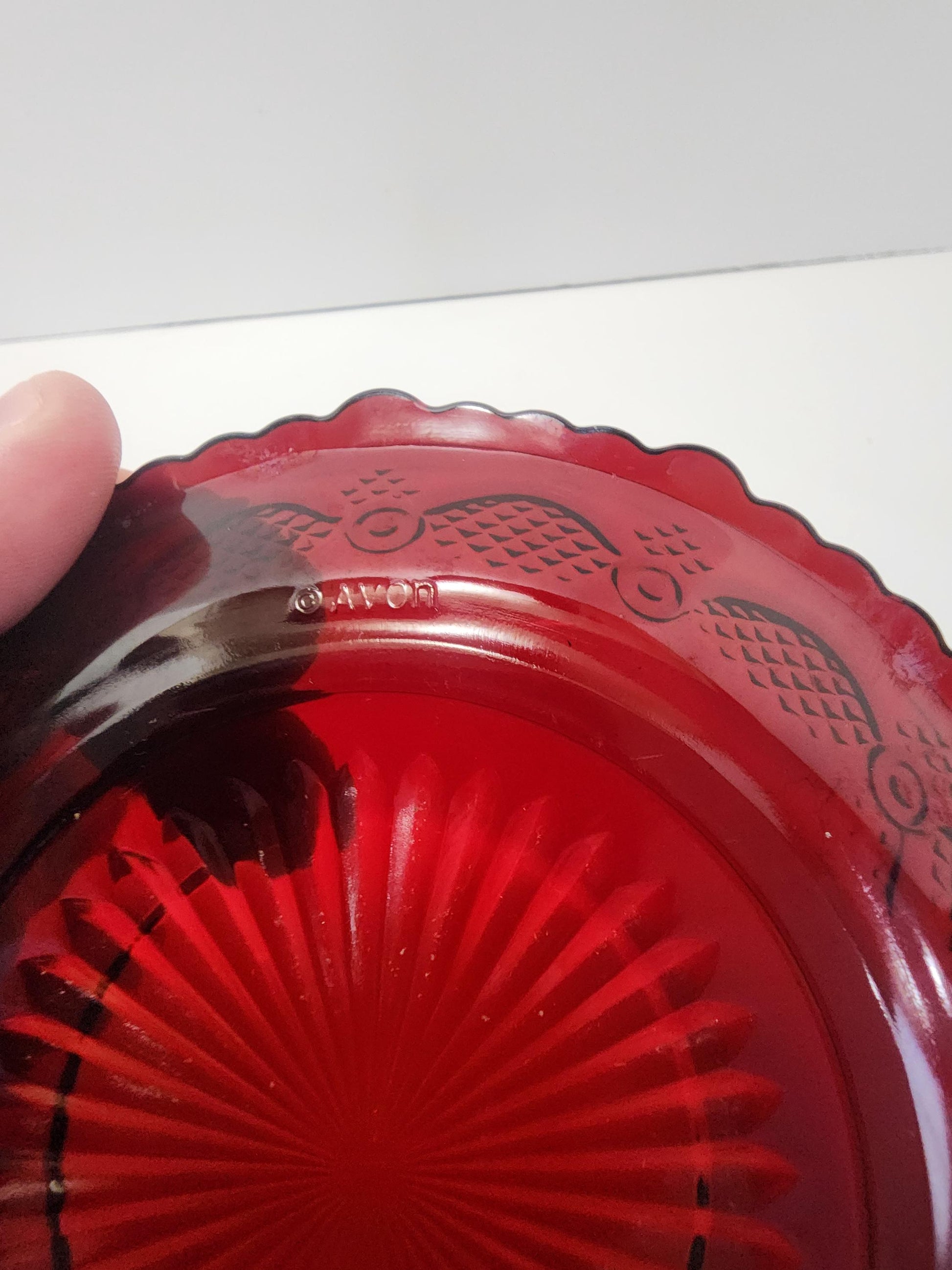 1876 Cape Cod Collection Red Avon Dessert Or Salad Plate - Plates - Cape Cod - Cape Cod Collection - Salad Plate - Dessert Plate - Avon