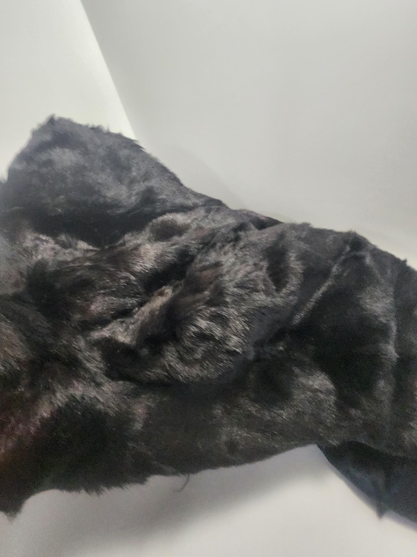 Vintage Sergio Valente Black Rabbit Fur Jacket With A Black Satin Lining - Sergio - Sergio Jacket - Rabbit Fur - Fur - Fur Jacket - Black