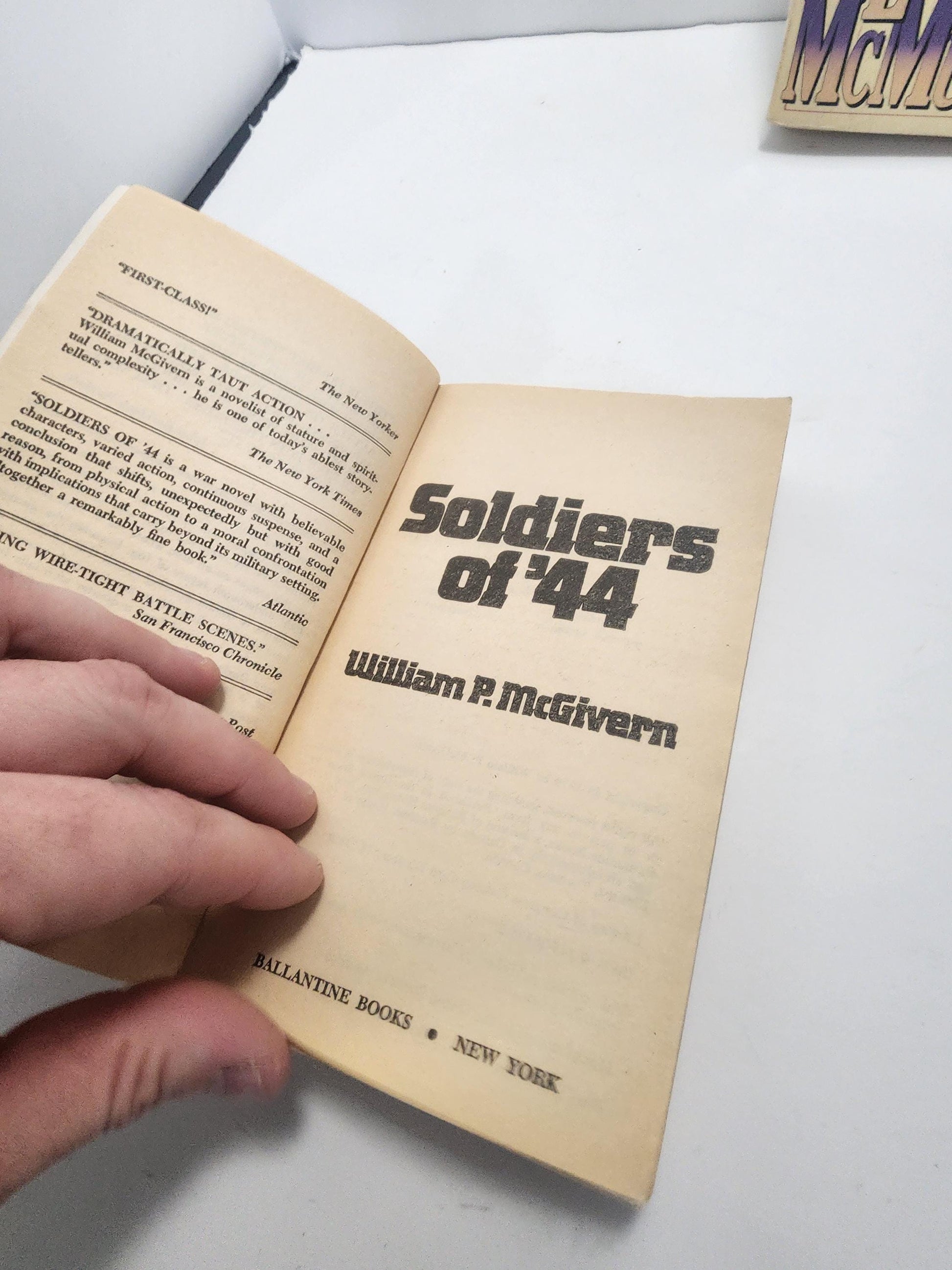 1979 Soldiers of '44 by William P. McGivern - Paperback Books - Army - Army Books - War Books - Soldiers Of 44 - William McGovern- 1970's