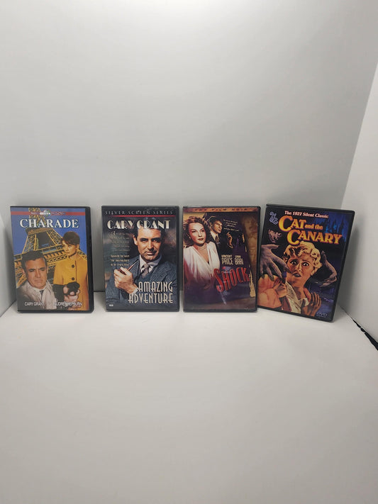 Vintage 1980's Dvd Movies LOT Of 4 - Movies - Dvds - Classic Movies - 1980's - DVD Lot - Movie Lot - Cat And The Canary