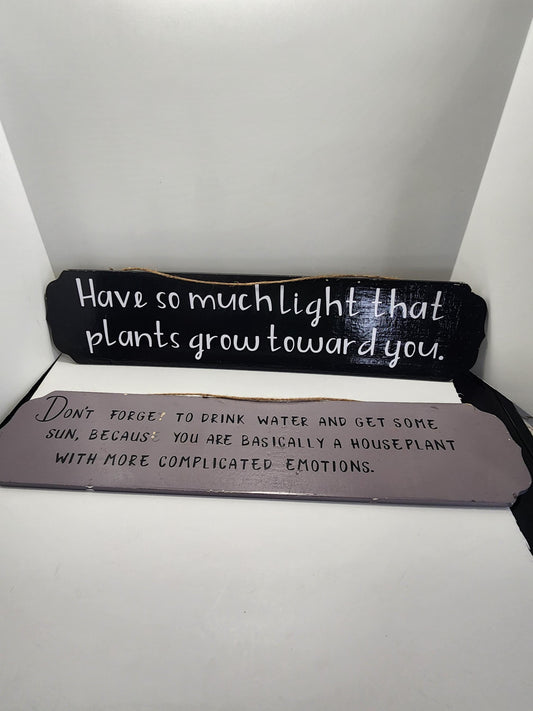 Plants Decor Hangable Signs - Signs - Decorations - Decor - Home Decor - Plants - Plant Gifts - Plant Signs - Plant Decor