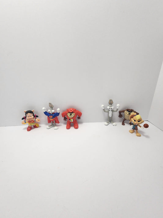 Looney Toons Vintage 1990's Superhero Figures - Space Jam - Space Jam Toys - Lola Bunny - Superheros - Super Heros - Warner Brothers - Loon