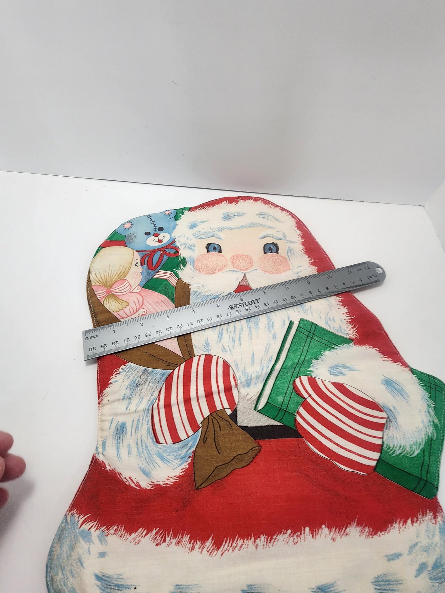 Vintage Santa Refrigerator Hangable Magnets Stocking Style Figure - Santa - Santa Decorations - Christmas - Christmas Decorations - Magnets