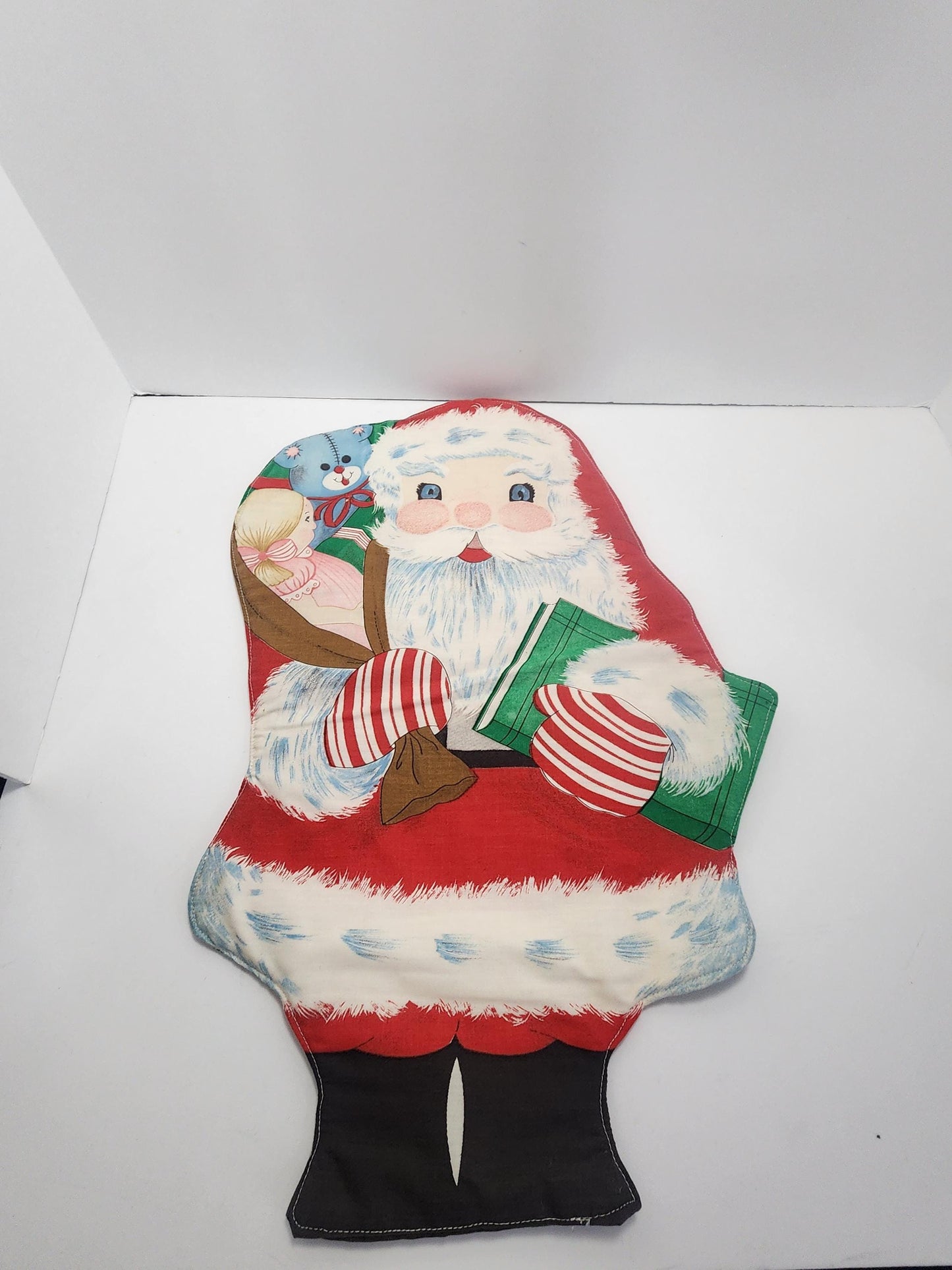 Vintage Santa Refrigerator Hangable Magnets Stocking Style Figure - Santa - Santa Decorations - Christmas - Christmas Decorations - Magnets
