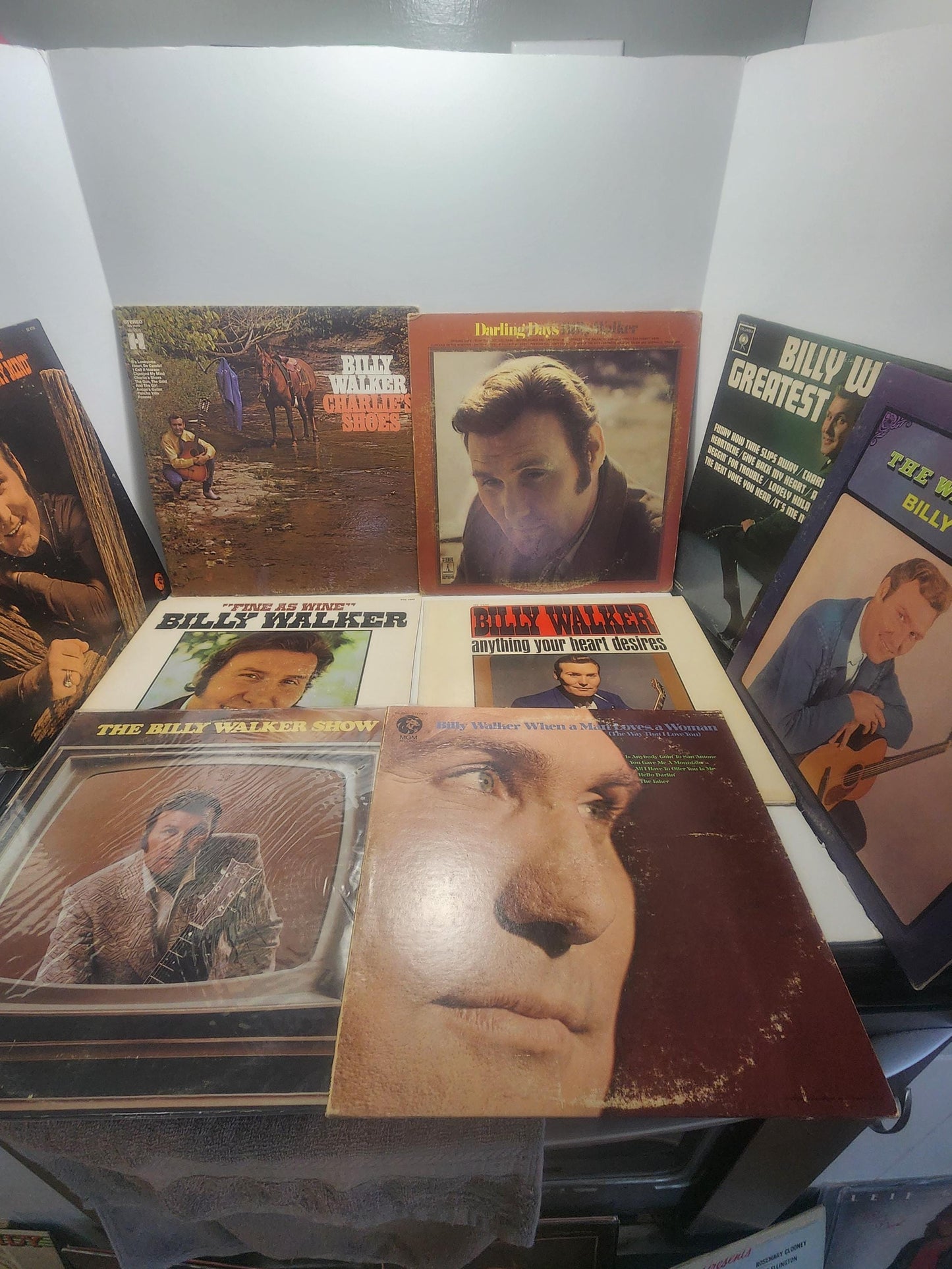 Billy Walker 1970's 1980's Vinyl LP Records LOT Of 9 - Billy Walker - Billy Walker Records - Country Music - Vinyl - Vinyl LP Records