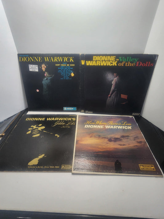 Dionne Warwick Vintage 1970's 1980's Vinyl LP Records LOT of 4 - Dionne Warwick - Records - Vinyl - Vinyl Records - Dionne Warwick Records