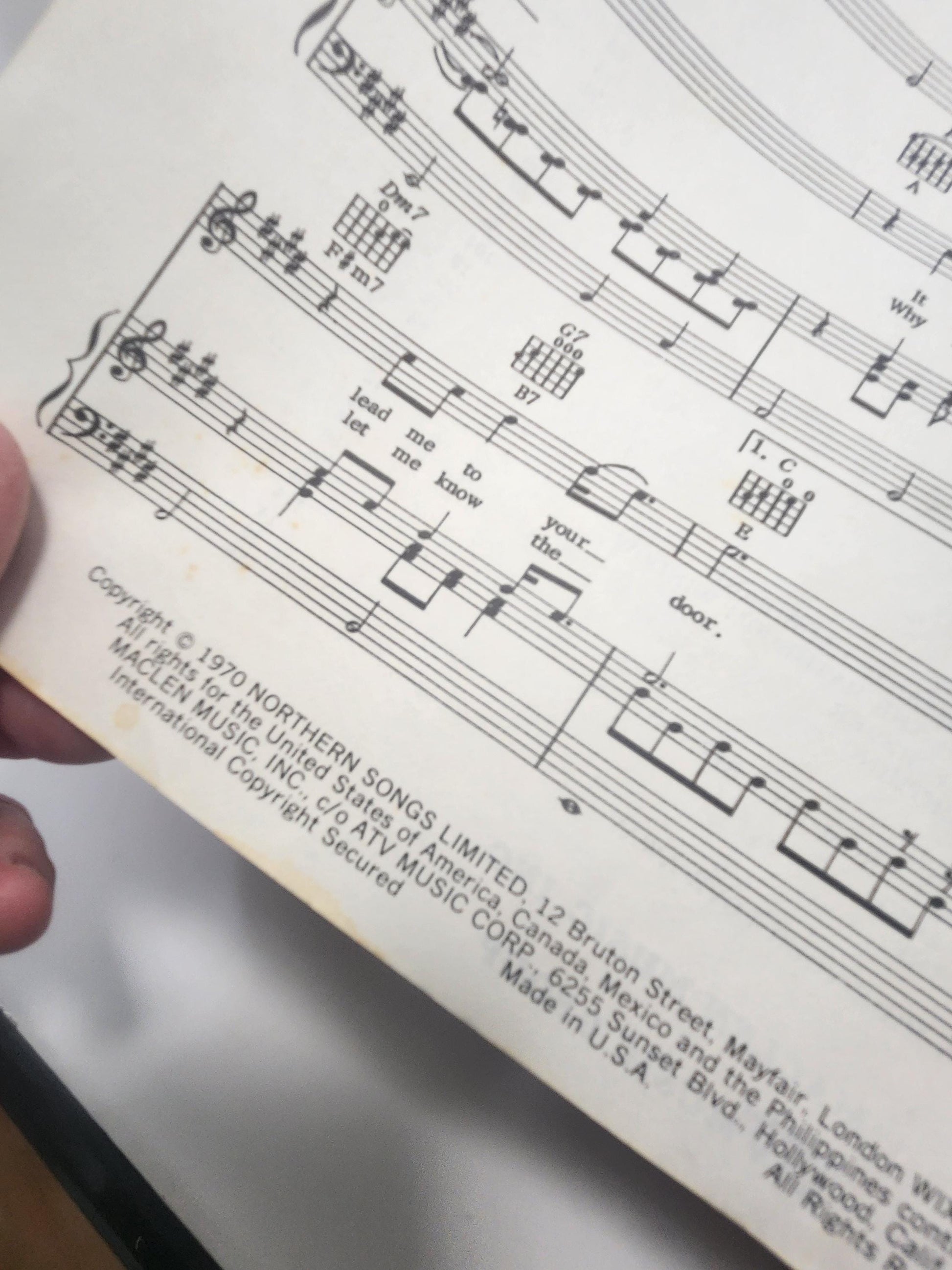 Vintage 1970's 1980s Sheet Music - Billy Joel - Sheet Music - Piano - 1980's - Music - Paul McCartney - John Lennon - Stairway To Heaven