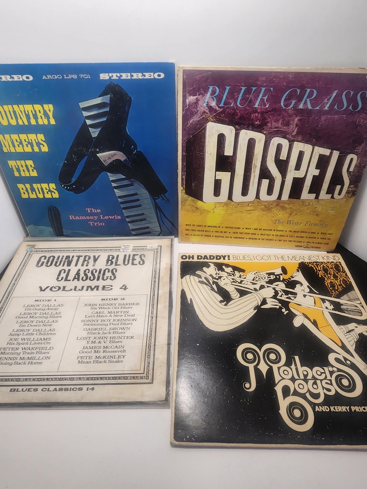 Country Blue Grass Gospels Vintage 1980's Vinyl LP Records LOT - Records - Vintage Records - Country - Blue Grass - Gospels - Vintage Vinyl