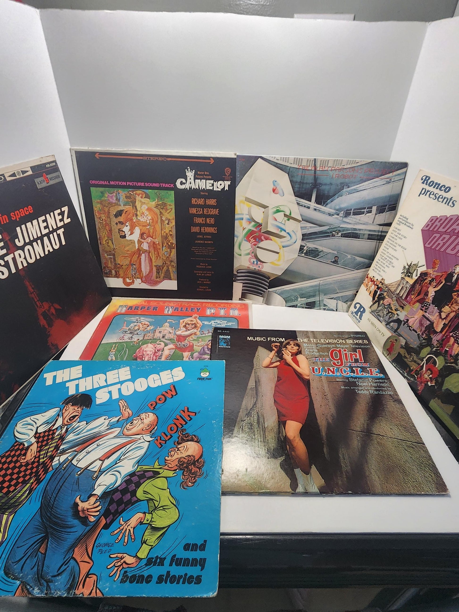 Mixed Variety LOT of 1980's Vinyl LP Records - The Three Stooges - Uncle - Camelot - Movies - Soundtracks - Vinyl - Vinyl Records