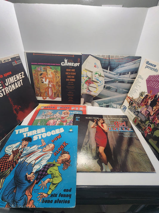 Mixed Variety LOT of 1980's Vinyl LP Records - The Three Stooges - Uncle - Camelot - Movies - Soundtracks - Vinyl - Vinyl Records