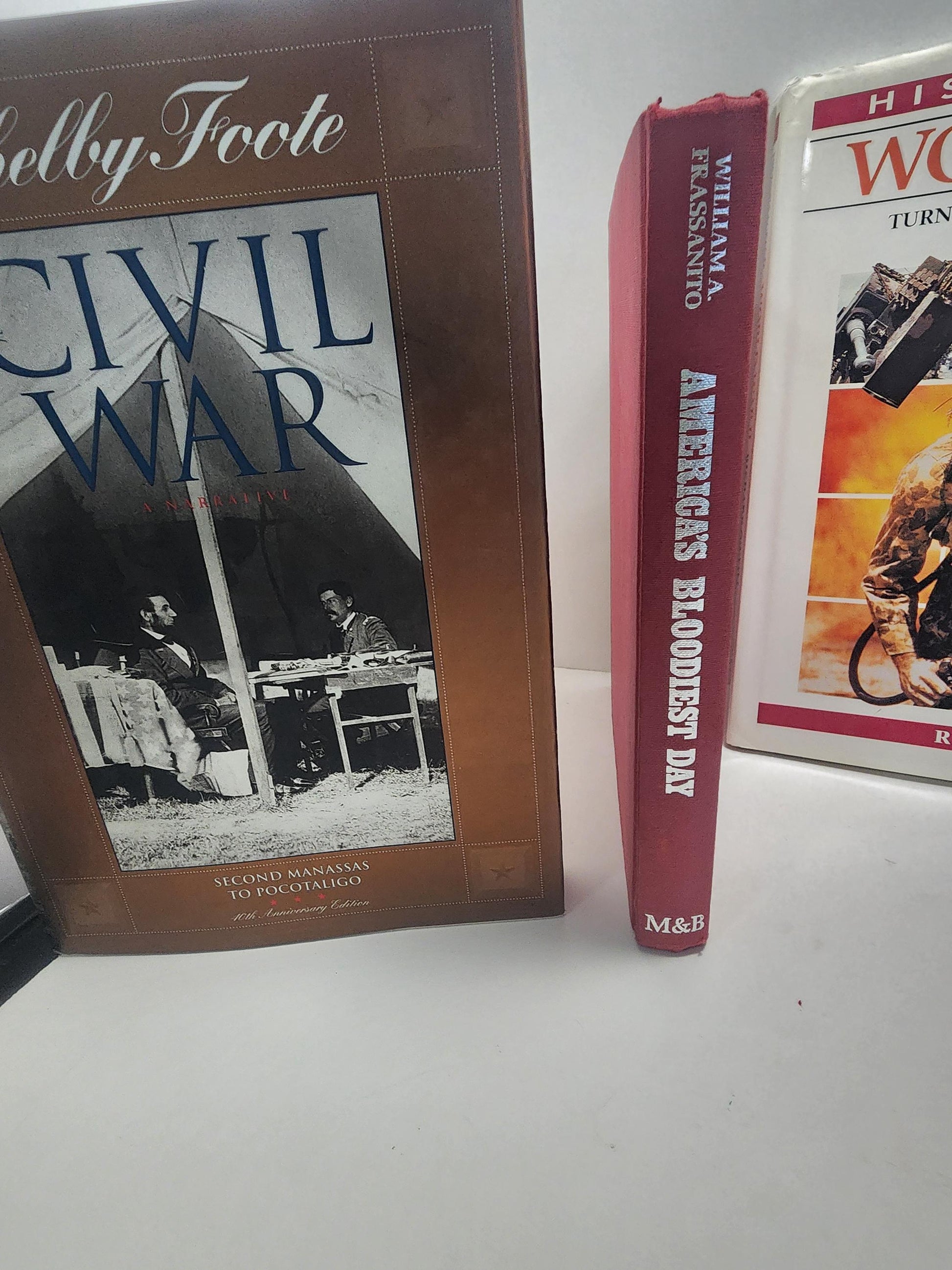 Vintage 1950's to 1980's World War Books - Army - War - American History - Books - Cival War - World War - War Books