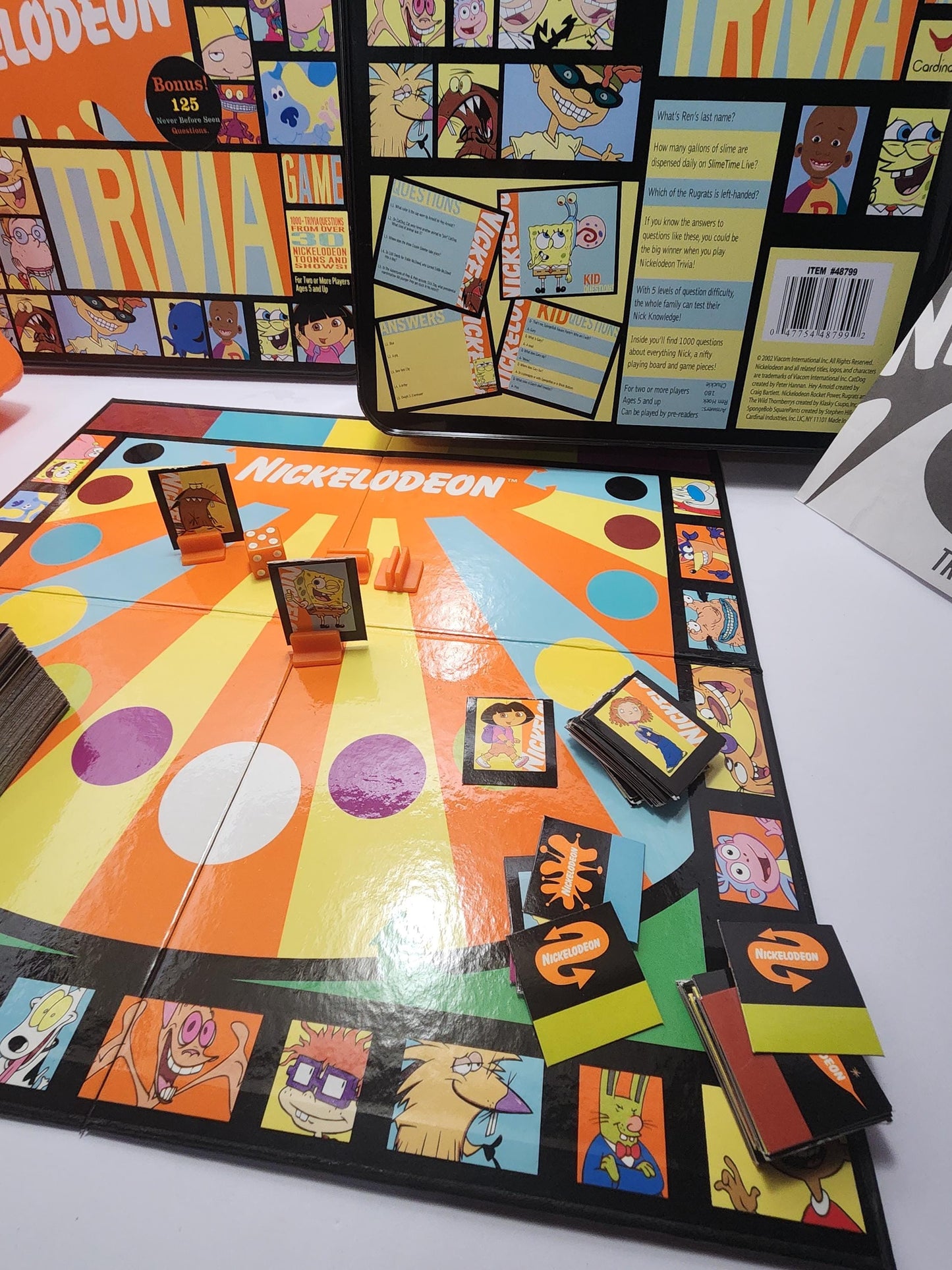2002 Nickelodeon Trivia Game - Games - Vintage Games - Nickelodeon - Nickelodeon Gifts - Nickelodeon Games - Family Games - Family Game Nigh
