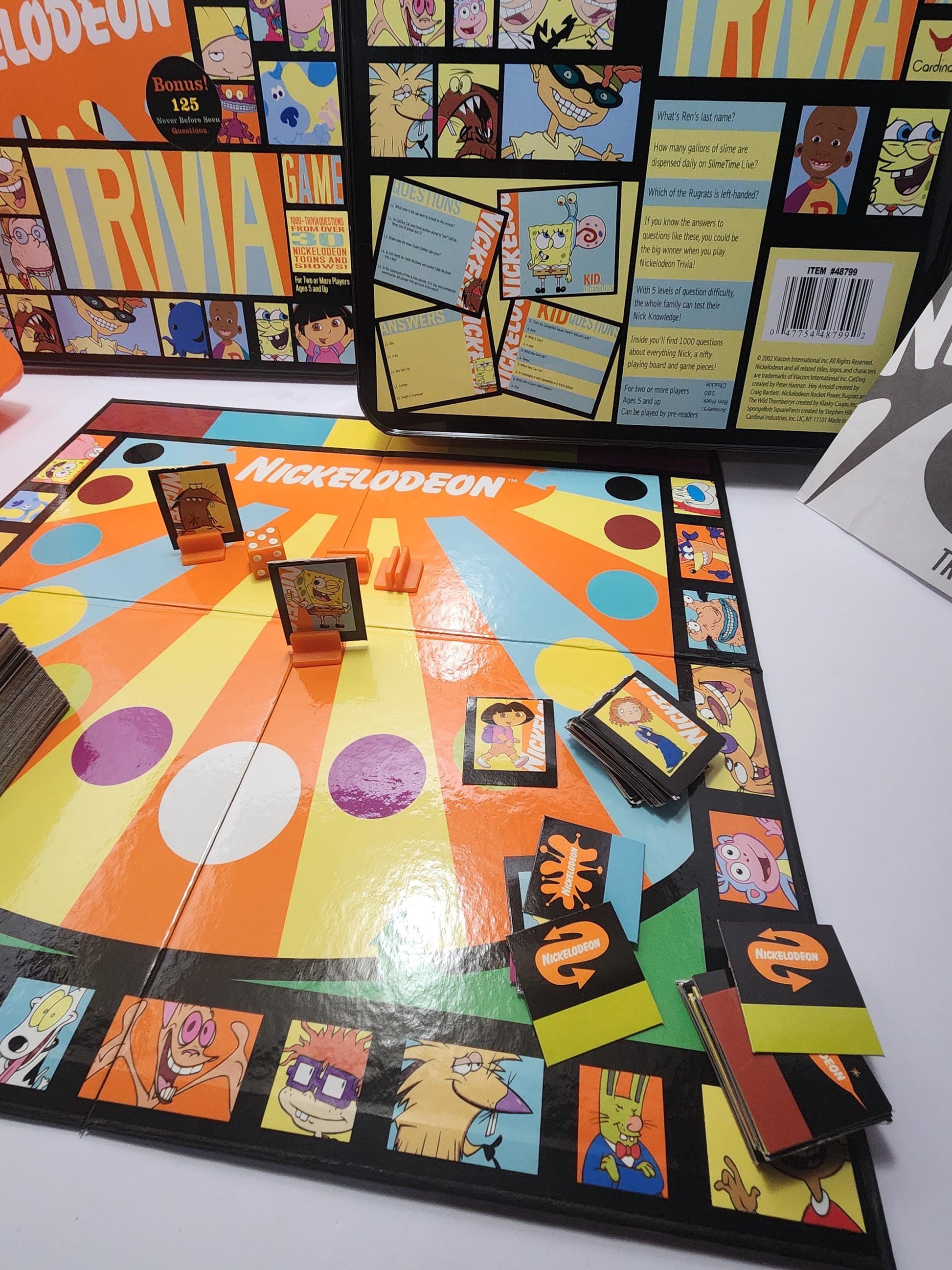 2002 Nickelodeon Trivia Game - Games - Vintage Games - Nickelodeon - Nickelodeon Gifts - Nickelodeon Games - Family Games - Family Game Nigh