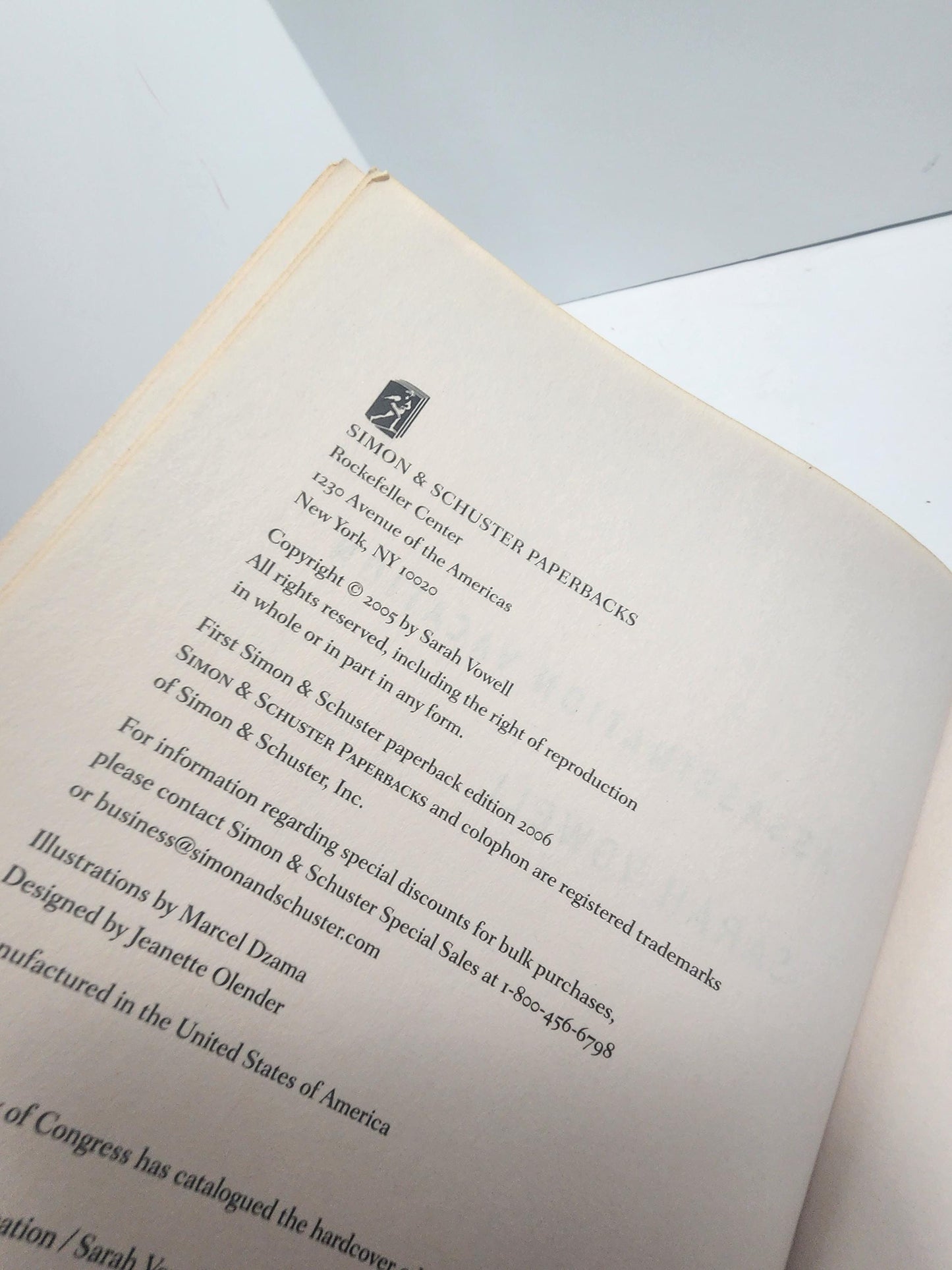 Sarah Vowell New York Times Best Seller Book Series LOT Of 2 - Books - Book Series - Series - Sarah Vowell - Sarah Vowell Books - New York