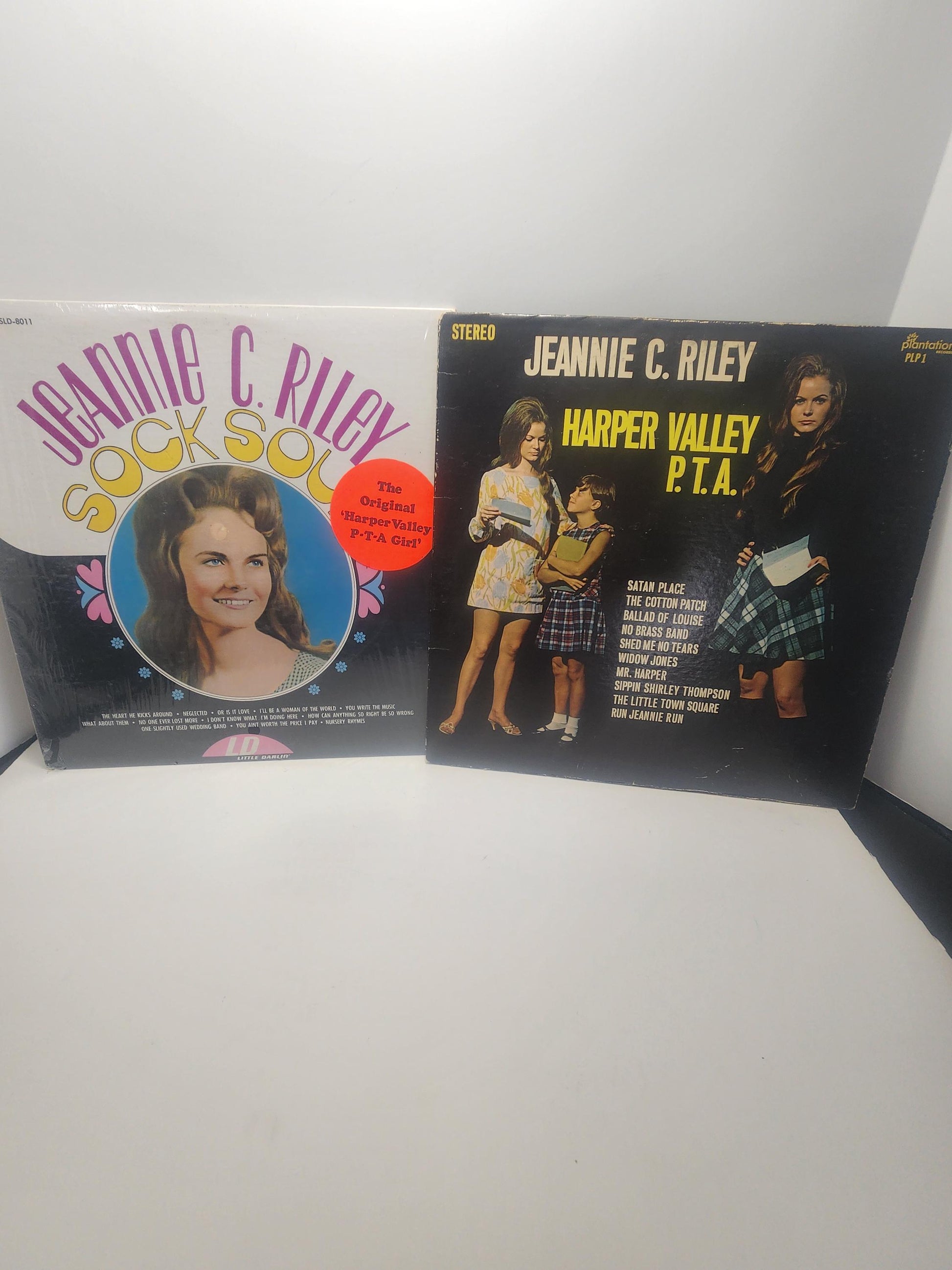 Jeannie Riley Vintage 1980's Vinyl LP Records LOT Of 2 - Jeannie Riley - Records - Vinyl - Vintage Records - Vinyl LP Records