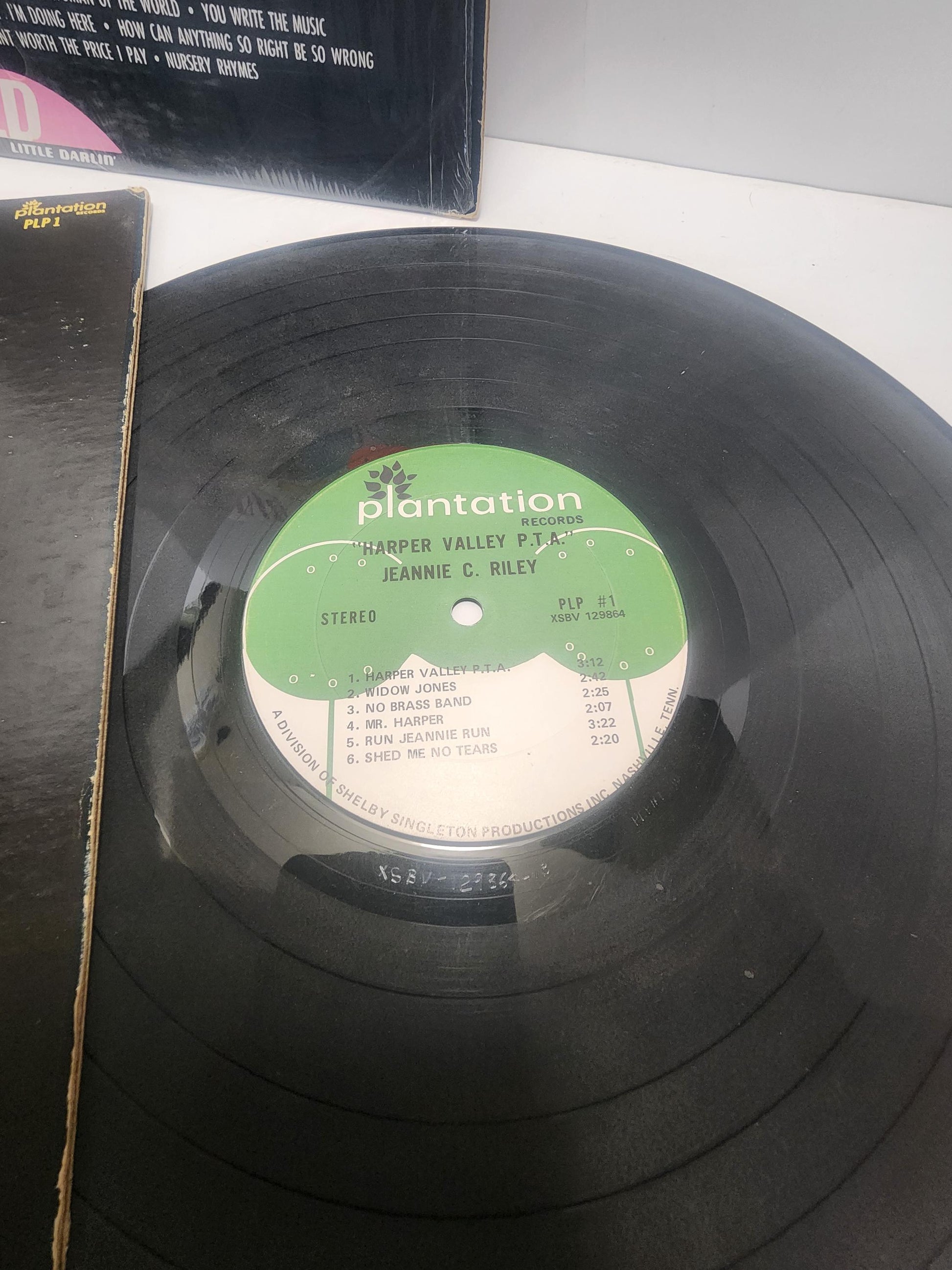 Jeannie Riley Vintage 1980's Vinyl LP Records LOT Of 2 - Jeannie Riley - Records - Vinyl - Vintage Records - Vinyl LP Records