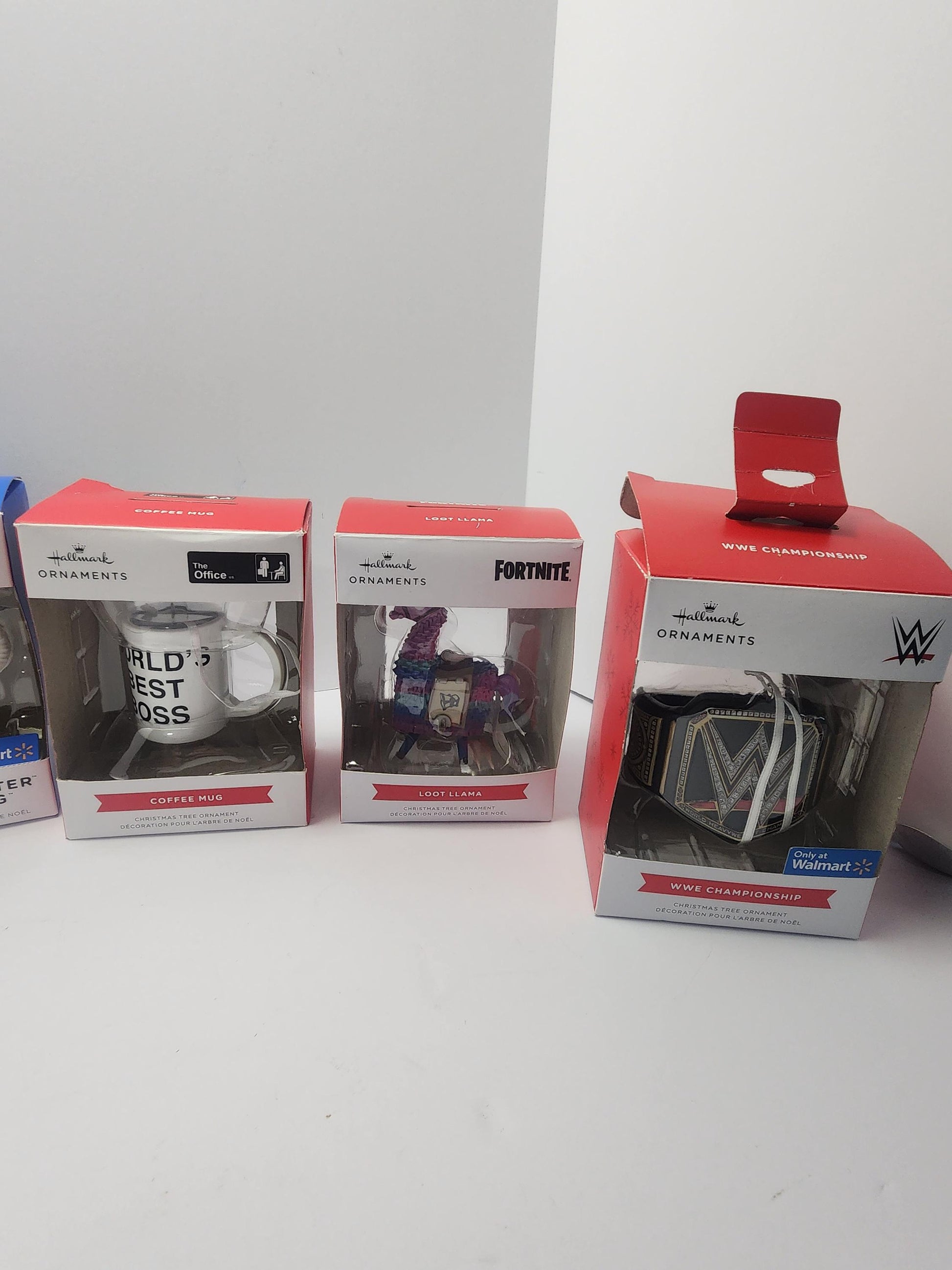 Hallmark Christmas Ornaments - Christmas - Ornaments - Hallmark - Hallmark Ornaments - Owls - Harry Potter - Spiderman - The Office - WWE