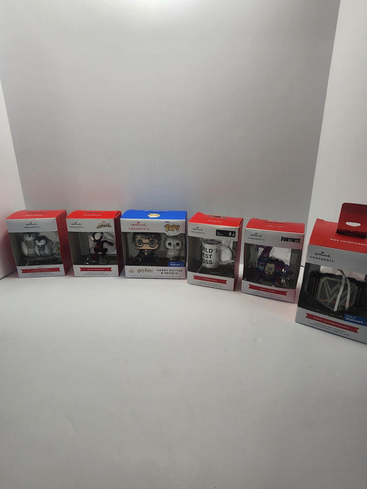 Hallmark Christmas Ornaments - Christmas - Ornaments - Hallmark - Hallmark Ornaments - Owls - Harry Potter - Spiderman - The Office - WWE