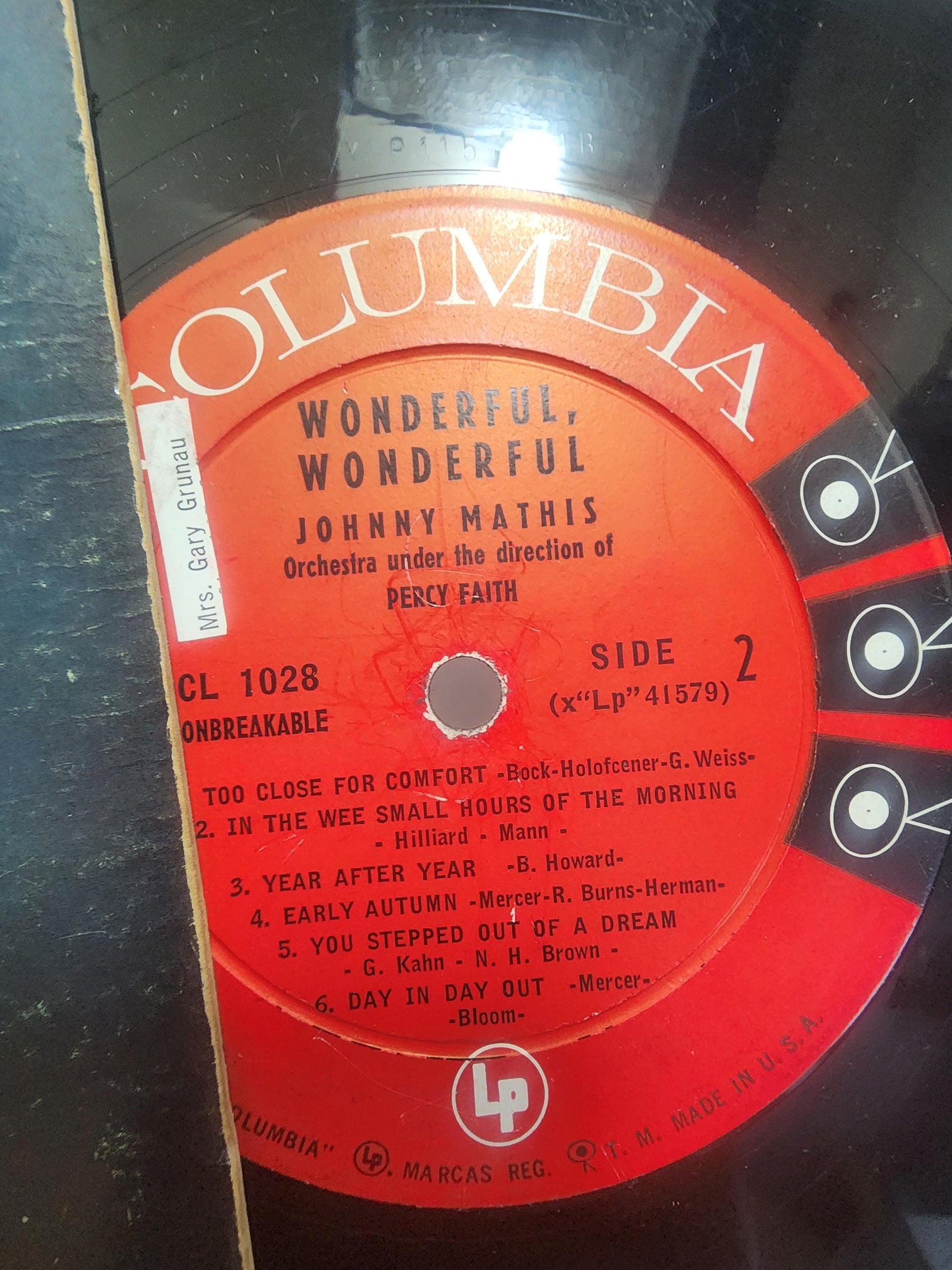 Johnny Mathis Vintage 1980's Orginal Vinyl LP Records LOT Of 2 - Johnny Mathis - Johnny Mathis Records - Vinyl - Vinyl Records - LP Records