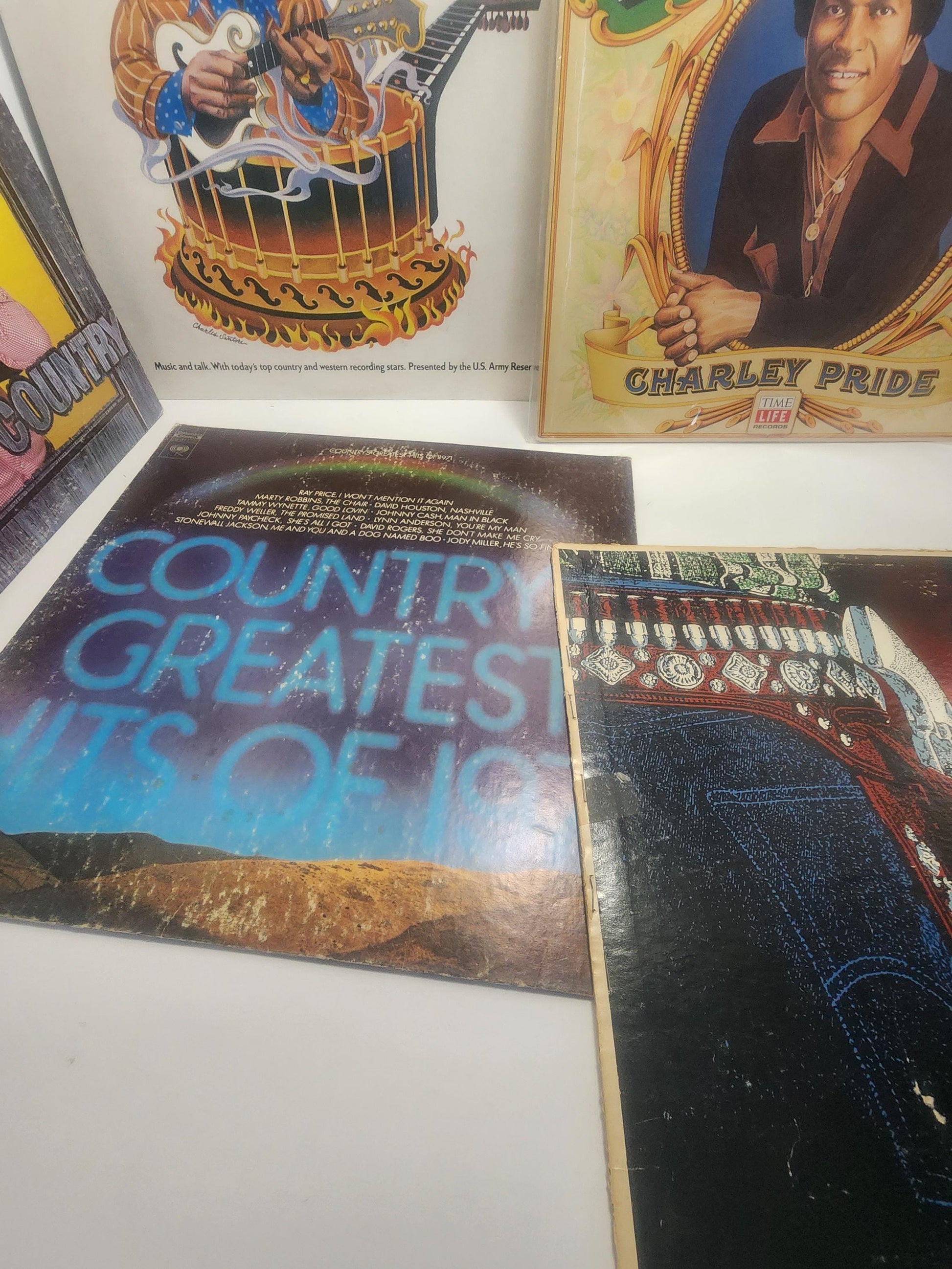 Country Vinyl Records Mixed LOT of 6 - 1970's - 1980's - Country - Country Music - Country Records - Vinyl Records