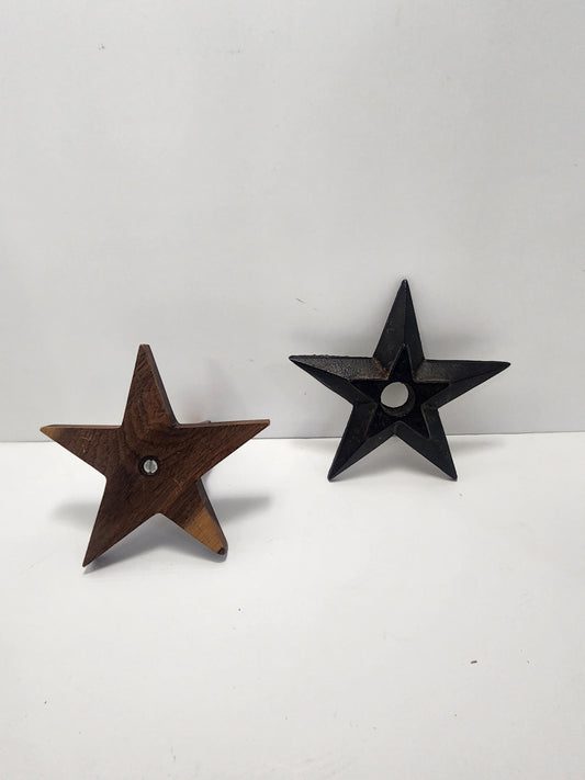Cast Iron & Wooden Vintage Decorative Stars - Stars - Decorations - Stars - Star Decor - Decorative Stars - Cast Iron Star - Cast Iron