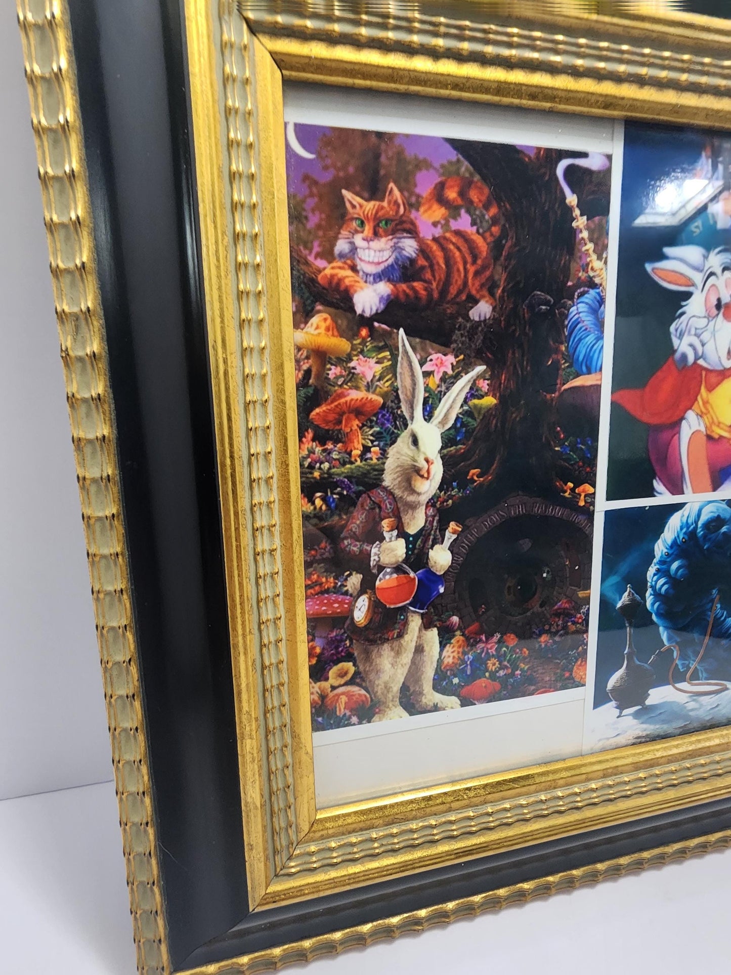 Alice In Wonderland Homemade One Of A Kind RARE Picture Framed - Disney - Disney Pictures - Wall Decor - Frames - Alice In Wonderland - RARE