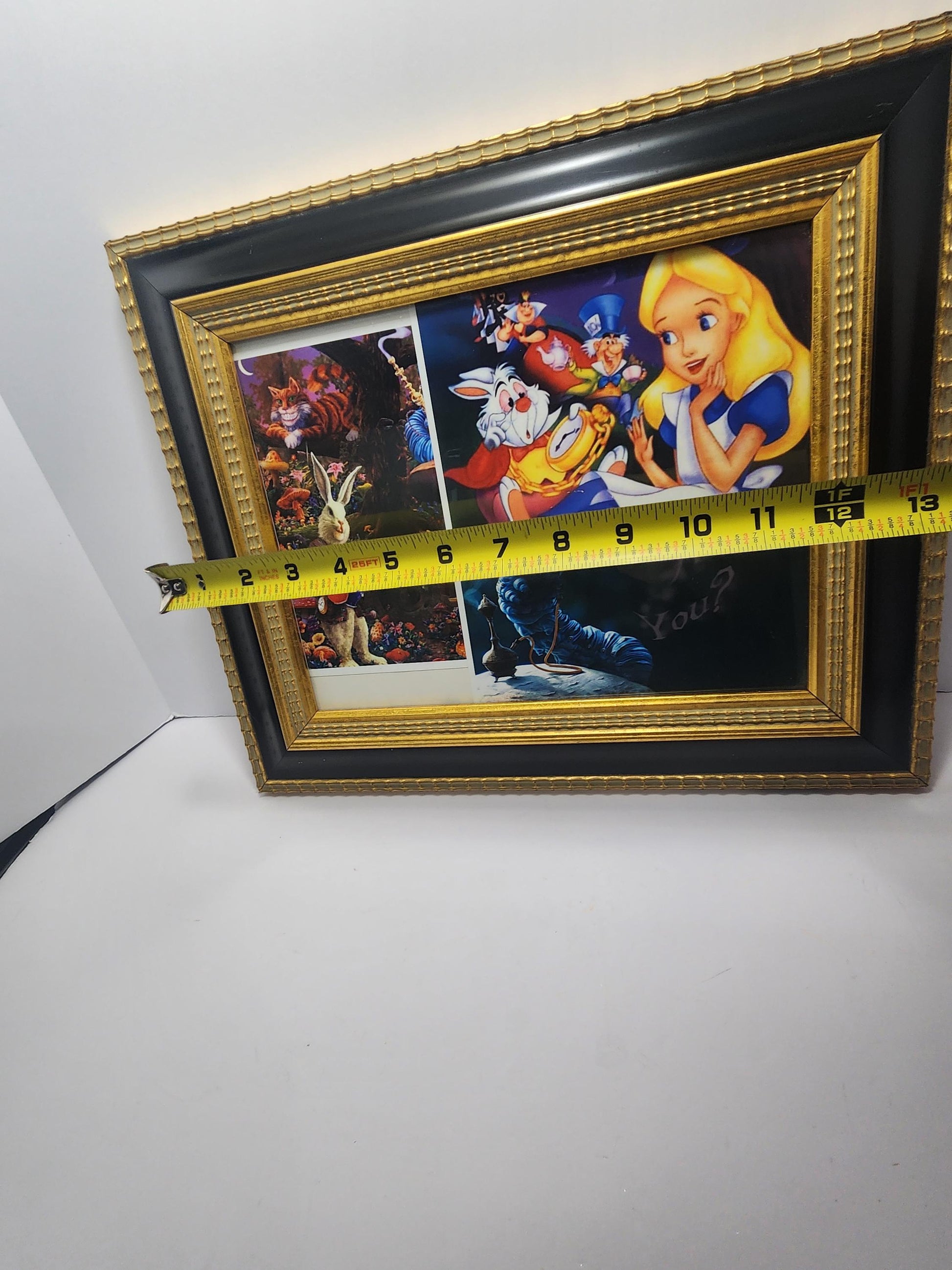 Alice In Wonderland Homemade One Of A Kind RARE Picture Framed - Disney - Disney Pictures - Wall Decor - Frames - Alice In Wonderland - RARE