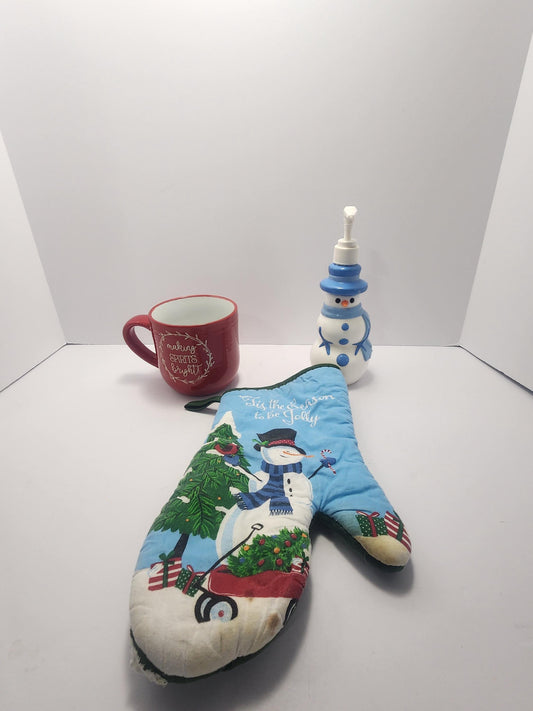 Snowman Christmas Decorations With Coffee Mug LOT Of 3 - Snowmen - Snowman - Christmas - Coffee Mugs - Mugs - Christmas Mug - Kitchen - Deco