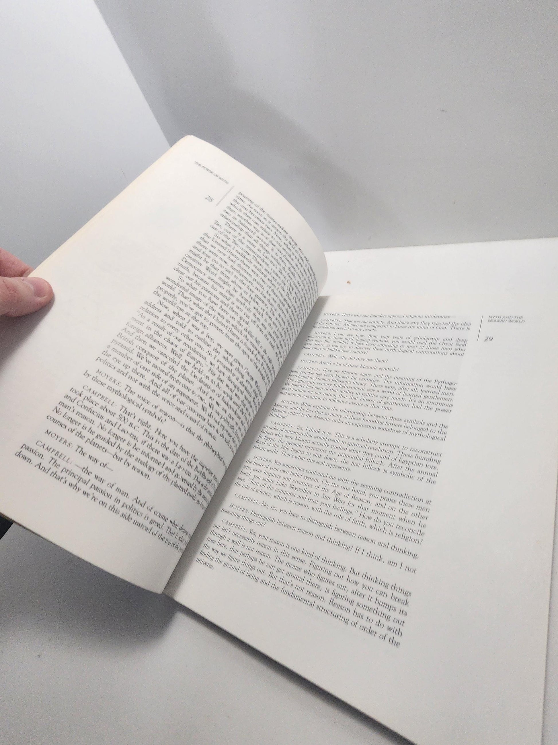 1988 The Power Of Myth Book By Joseph Campbell - Joseph Campbell - Myth - Myths - The Power Of Myth - 1980's - Vintage Books