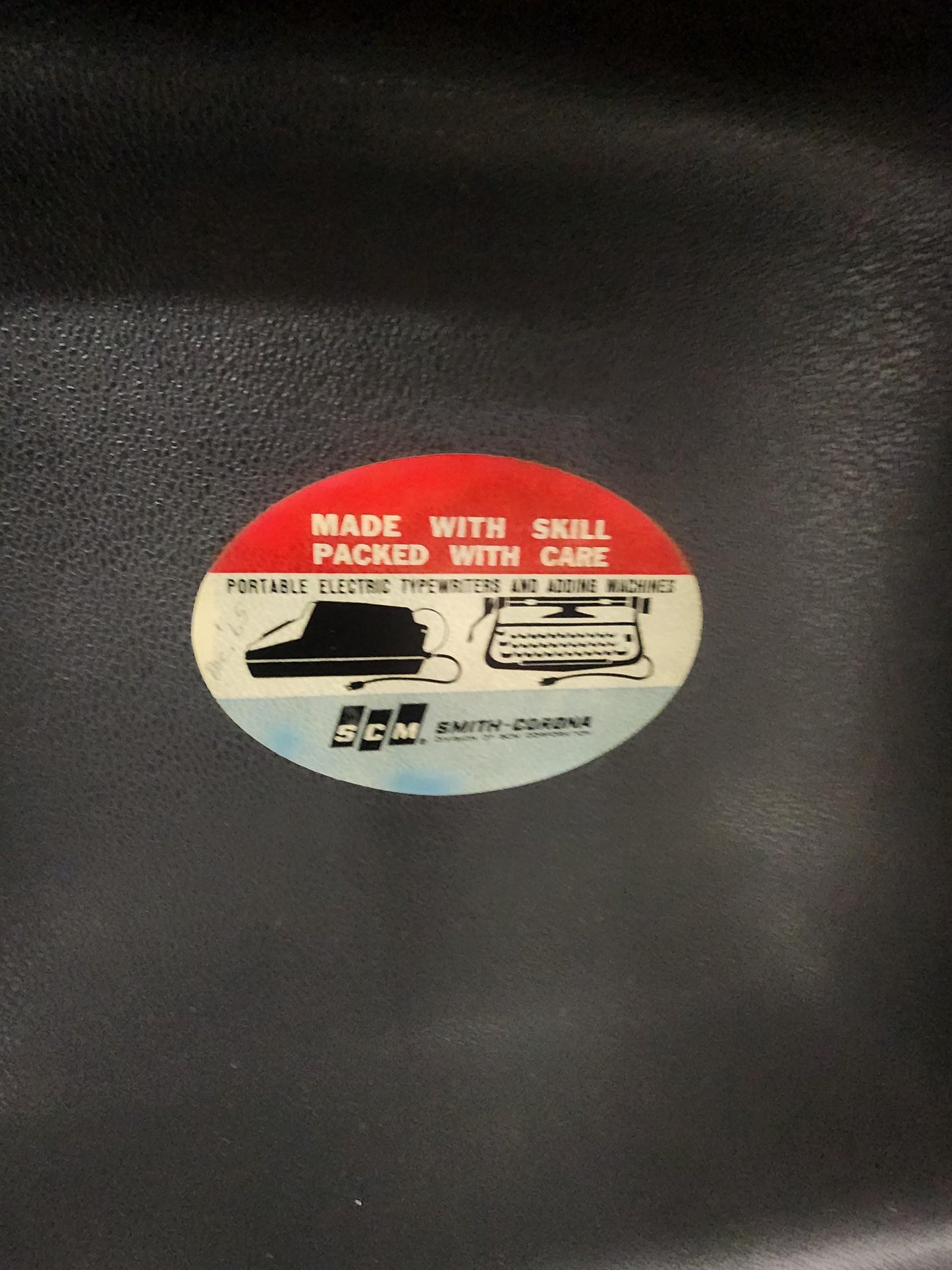 1966 Techno Blue Smith Corona Classic 12 Typewriter With Briefcase - Briefcase - Typewriter - Antiques - 1960's - Vintage Typewriter - Techn