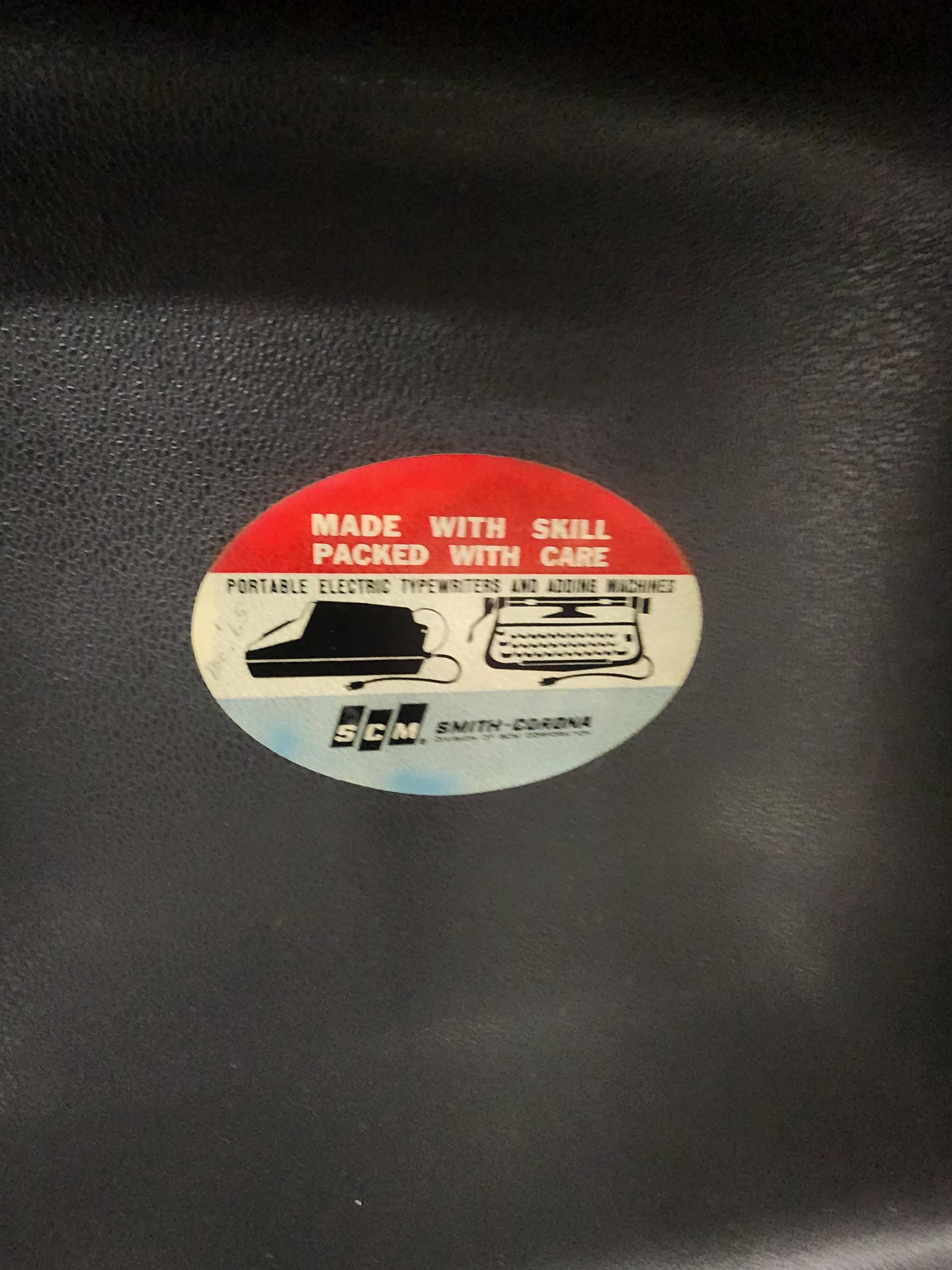 1966 Techno Blue Smith Corona Classic 12 Typewriter With Briefcase - Briefcase - Typewriter - Antiques - 1960's - Vintage Typewriter - Techn