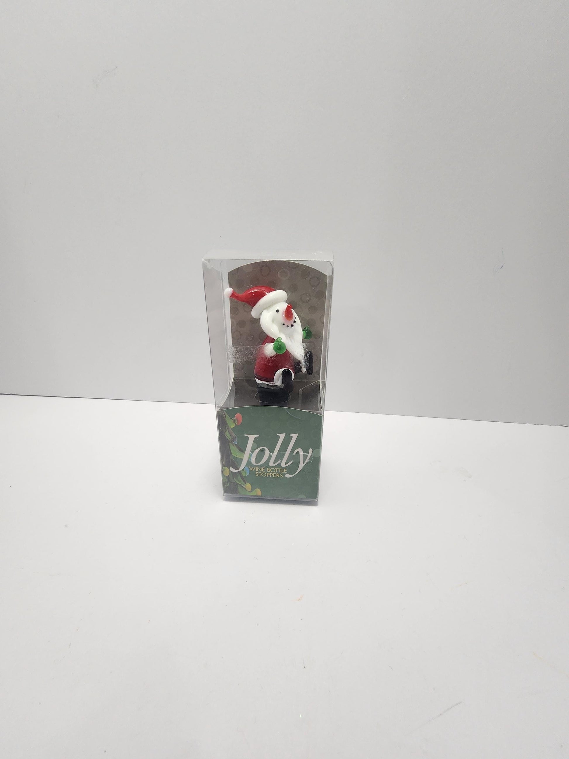Santa Snowman Jolly Christmas Wine Topper - Wine Stopper - Wine Topper - Jolly - Christmas - Wine - Wine Drinkers - Christmas Decor