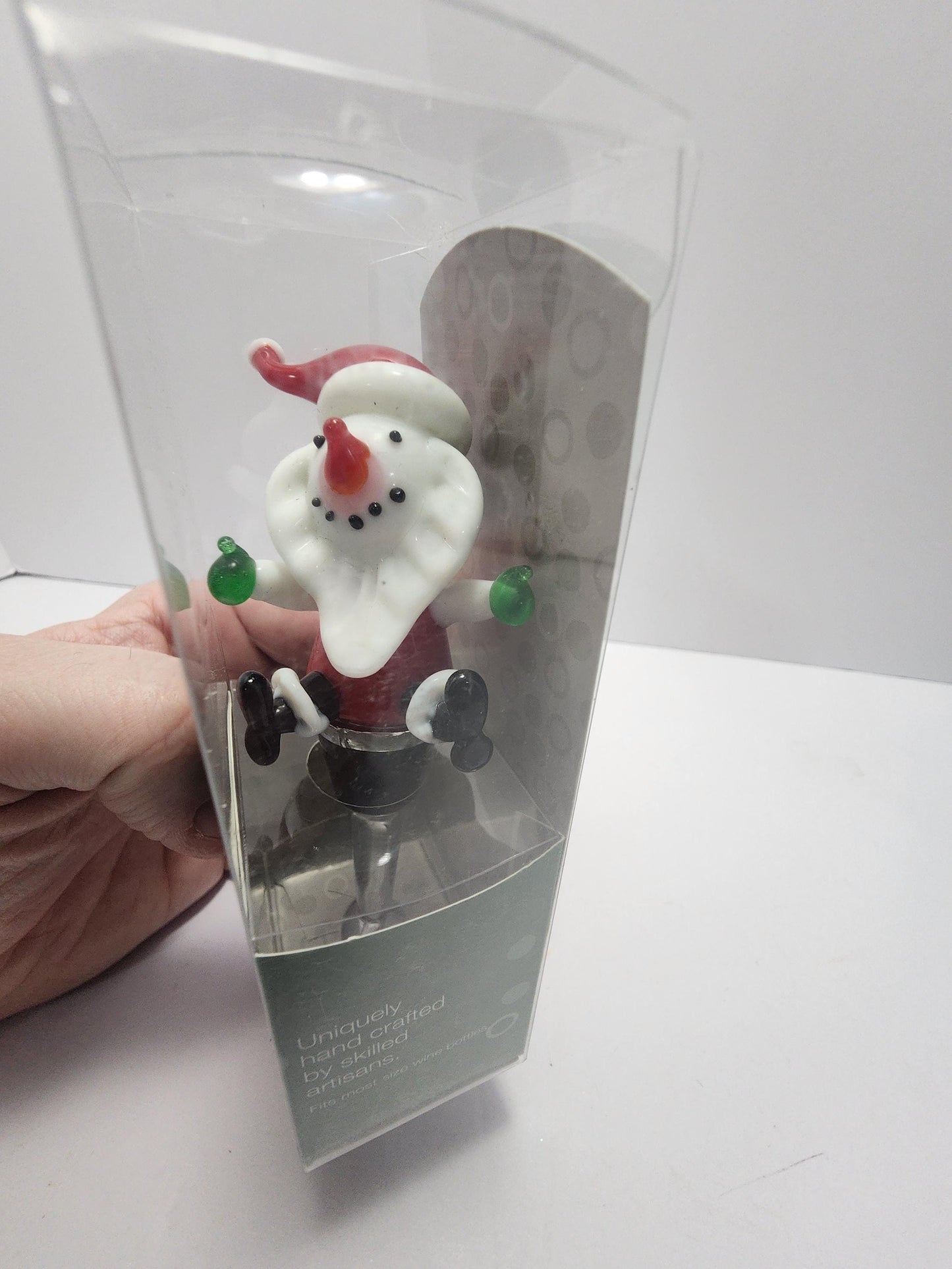 Santa Snowman Jolly Christmas Wine Topper - Wine Stopper - Wine Topper - Jolly - Christmas - Wine - Wine Drinkers - Christmas Decor