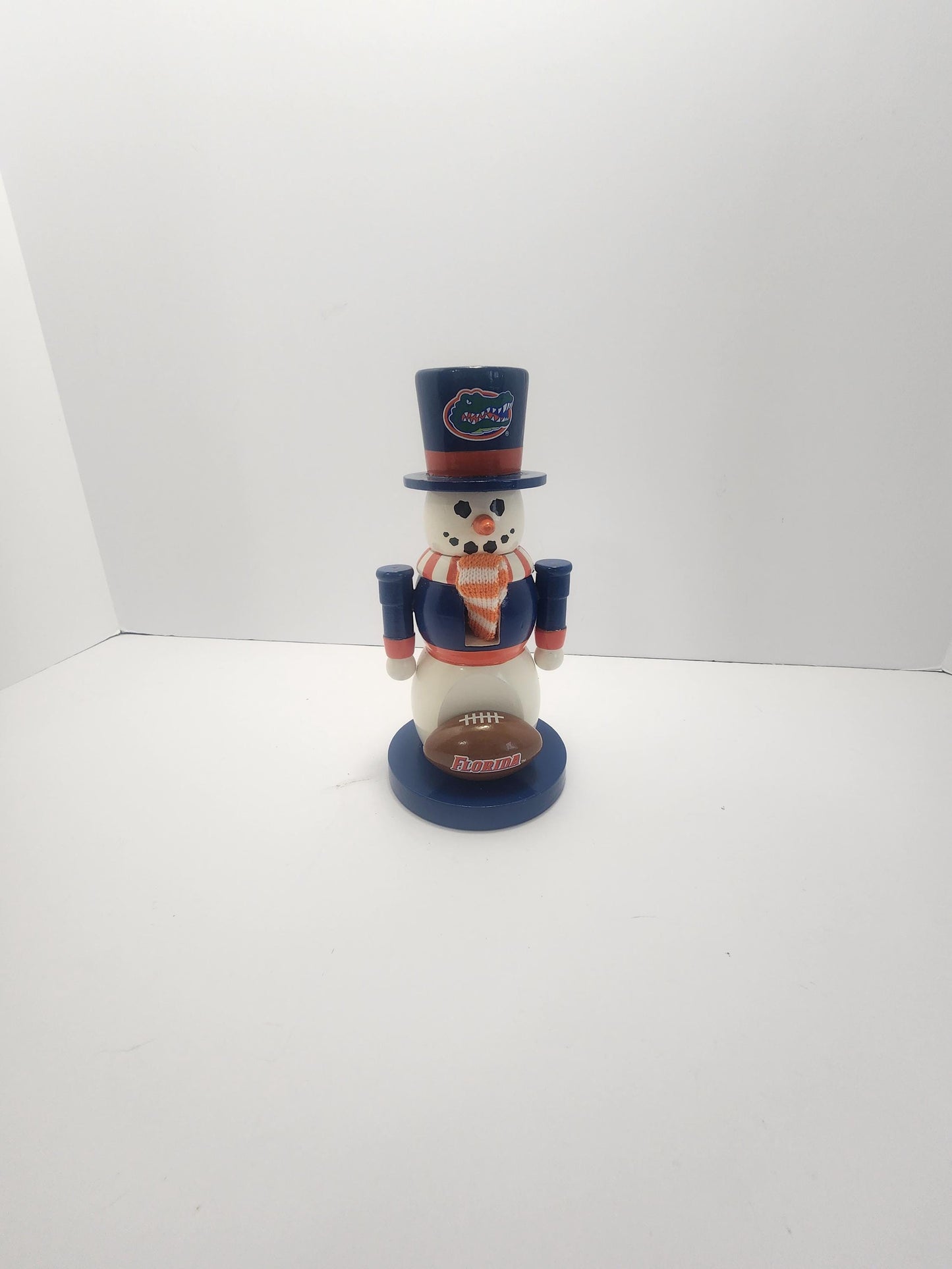 Florida Gators Special RARE Snowman Nutcracker - Nutcrackers - Florida - Florida Gators - Snowman - Snowmen - Christmas Decorations