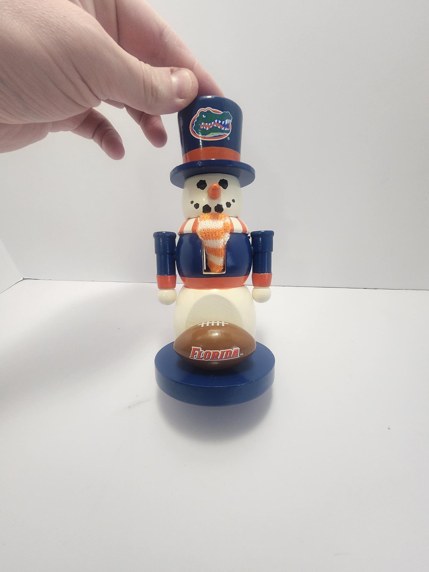 Florida Gators Special RARE Snowman Nutcracker - Nutcrackers - Florida - Florida Gators - Snowman - Snowmen - Christmas Decorations