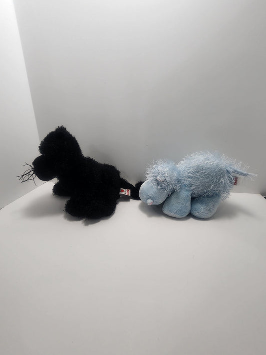 1980's Vintage Gantz RARE Stuffed Animals Plushies - Black Cat - Black Panther - Panther - Hippo - Stuffed Animals - Plushies - Gantz