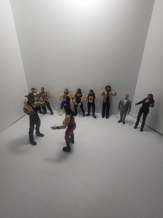 WWF Vintage 1990's Wrestling Action Figures - Mick Foley - The Undertaker - The Rock - Wwf - Wwe - Wrestlers - Wrestling Toys