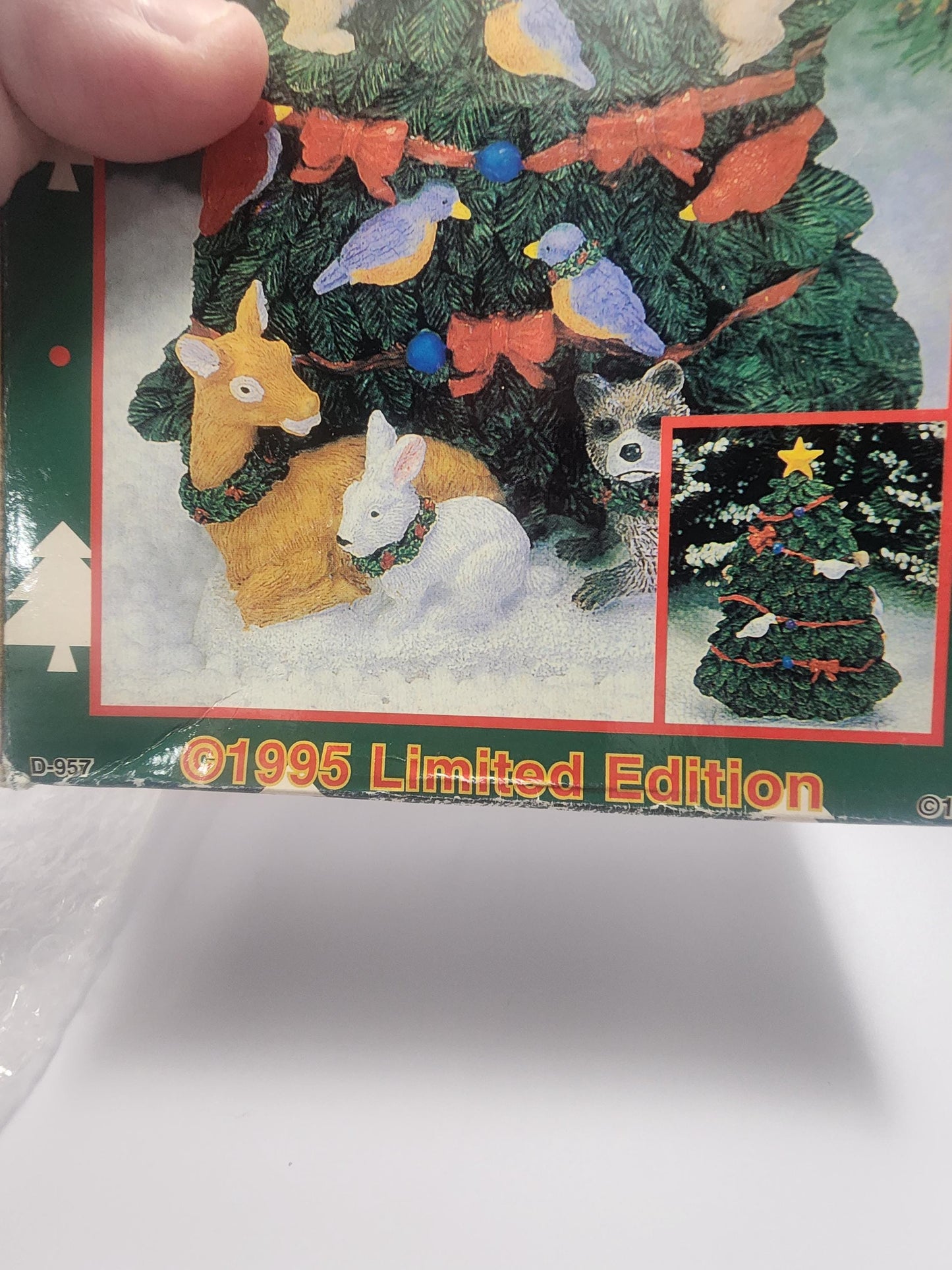 1995 Heritage Pottery Porcelain Christmas Tree Stand Decoration - Heritage Pottery - 1990's - Vintage Christmas - Christmas Decorations