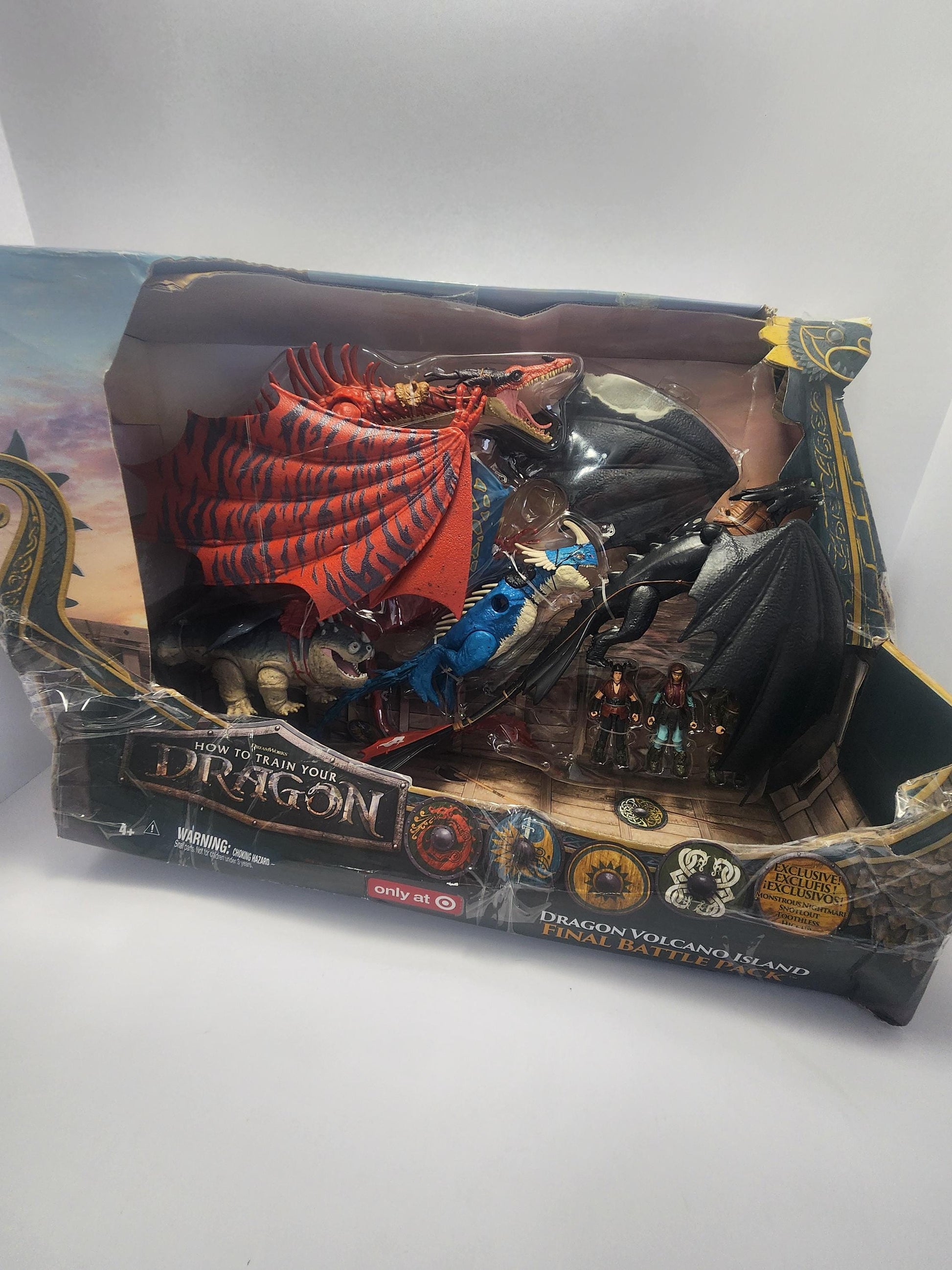 How To Train Your Dragon Action Figures Playset In Box - How To Train Your Dragon - Dragons - Toy Dragons - Action Figures - Toothless
