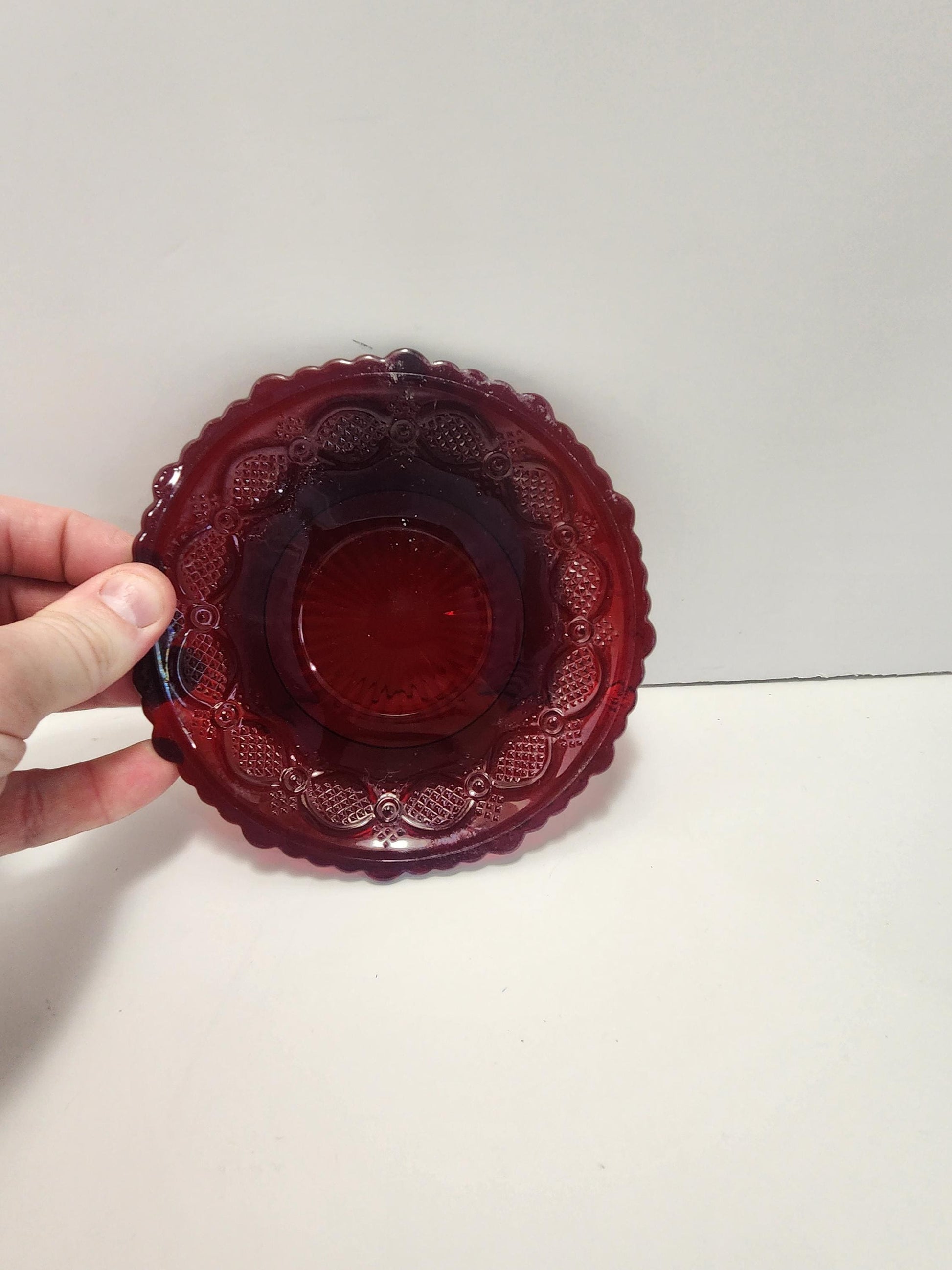 1876 Cape Cod Collection Red Avon Dessert Or Salad Plate - Plates - Cape Cod - Cape Cod Collection - Salad Plate - Dessert Plate - Avon