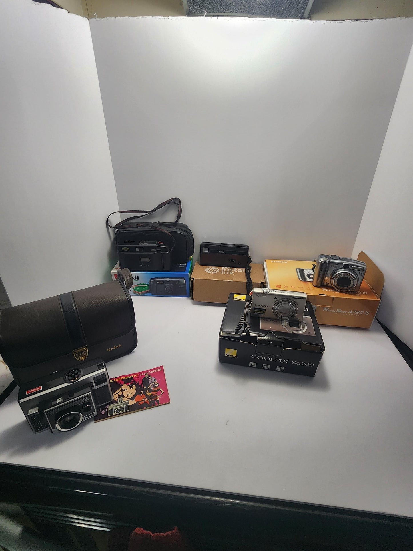 Vintage Cameras Digital & Film Varieties - Camera - Old Camera - Camera Gifts - Collectable Camers - Kodak - CoolPix - Fuji - Digital Camera