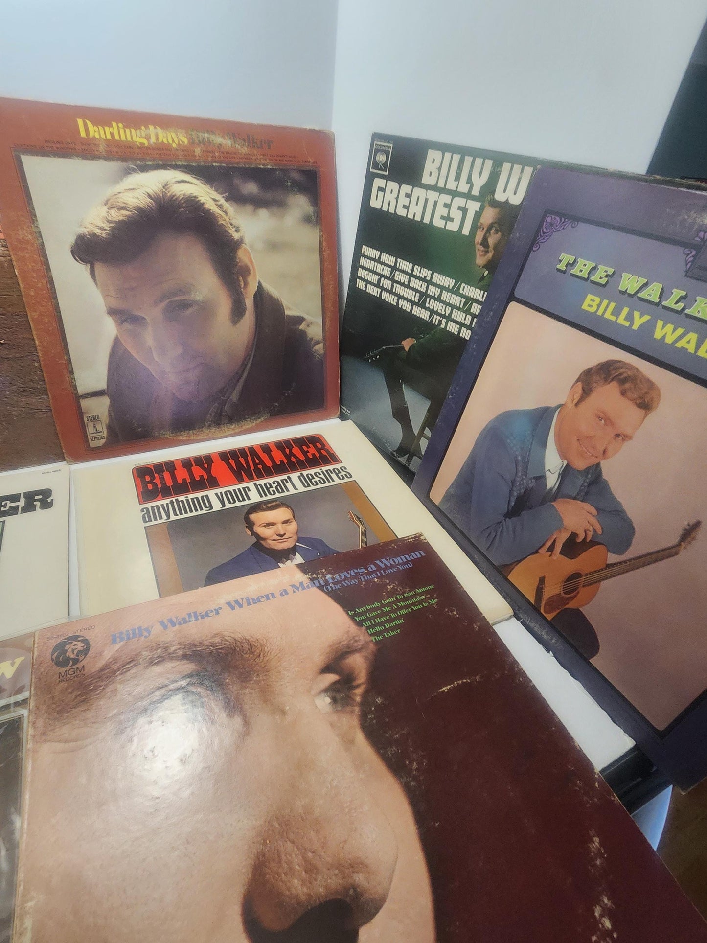 Billy Walker 1970's 1980's Vinyl LP Records LOT Of 9 - Billy Walker - Billy Walker Records - Country Music - Vinyl - Vinyl LP Records